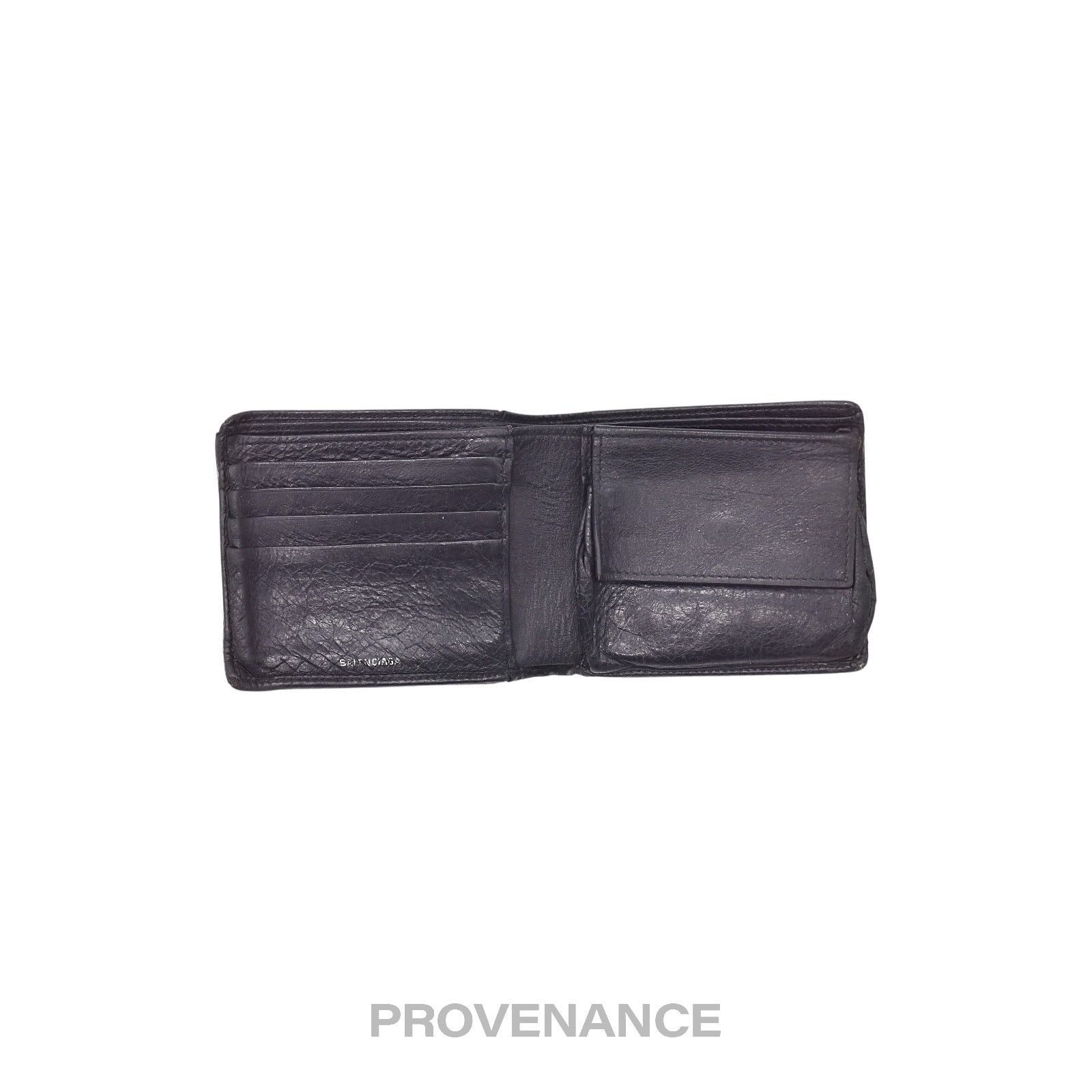 Balenciaga 🔴 Balenciaga Screw Stud Bifold Wallet - Black Lambskin Size ONE SIZE - 5 Thumbnail