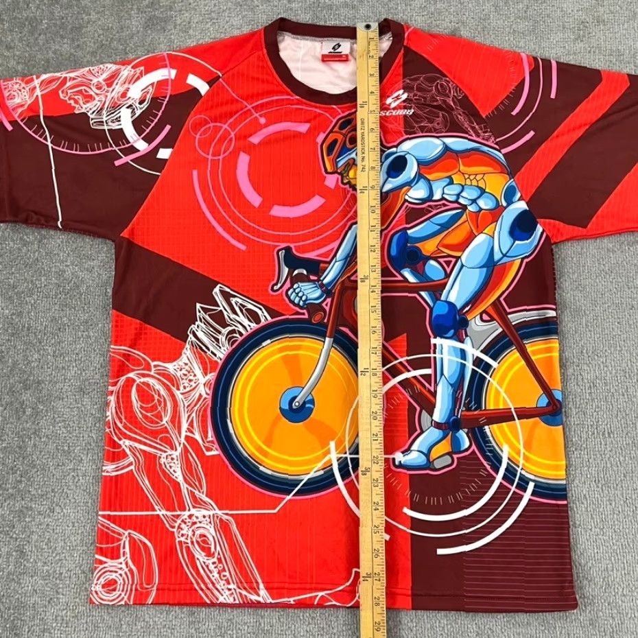 Peter Millar Scudo Shirt Graphic Futuristic Performance Stretch Train XL Cycling Biking Mens Size US XL / EU 56 / 4 - 4 Thumbnail