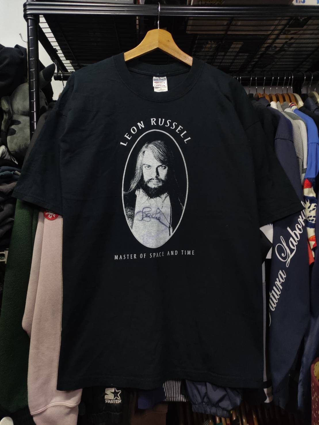 Band Tees 1of1 Signed by Leon Russell " Master of Space and Time " Size US XL / EU 56 / 4 - 2 Thumbnail