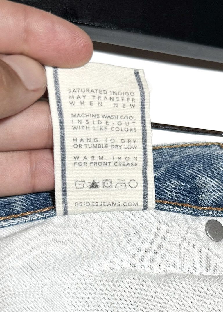 B Sides B sides Washed Blue Distressed Stowe Boyfriend Jeans Size 28" / US 6 / IT 42 - 8 Thumbnail