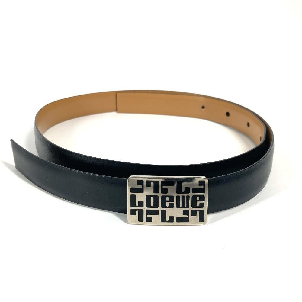 Loewe Loewe Logo Buckle Courroies Leather Women Black Size ONE SIZE - 1 Thumbnail