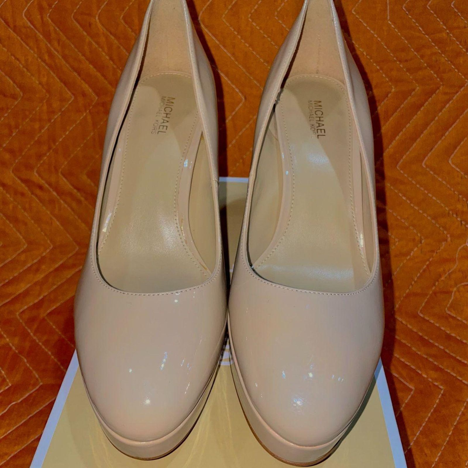 Michael Kors Light Blush Color Michael Kors Chantal Platform Pumps Size US 8 / IT 38 - 6 Thumbnail