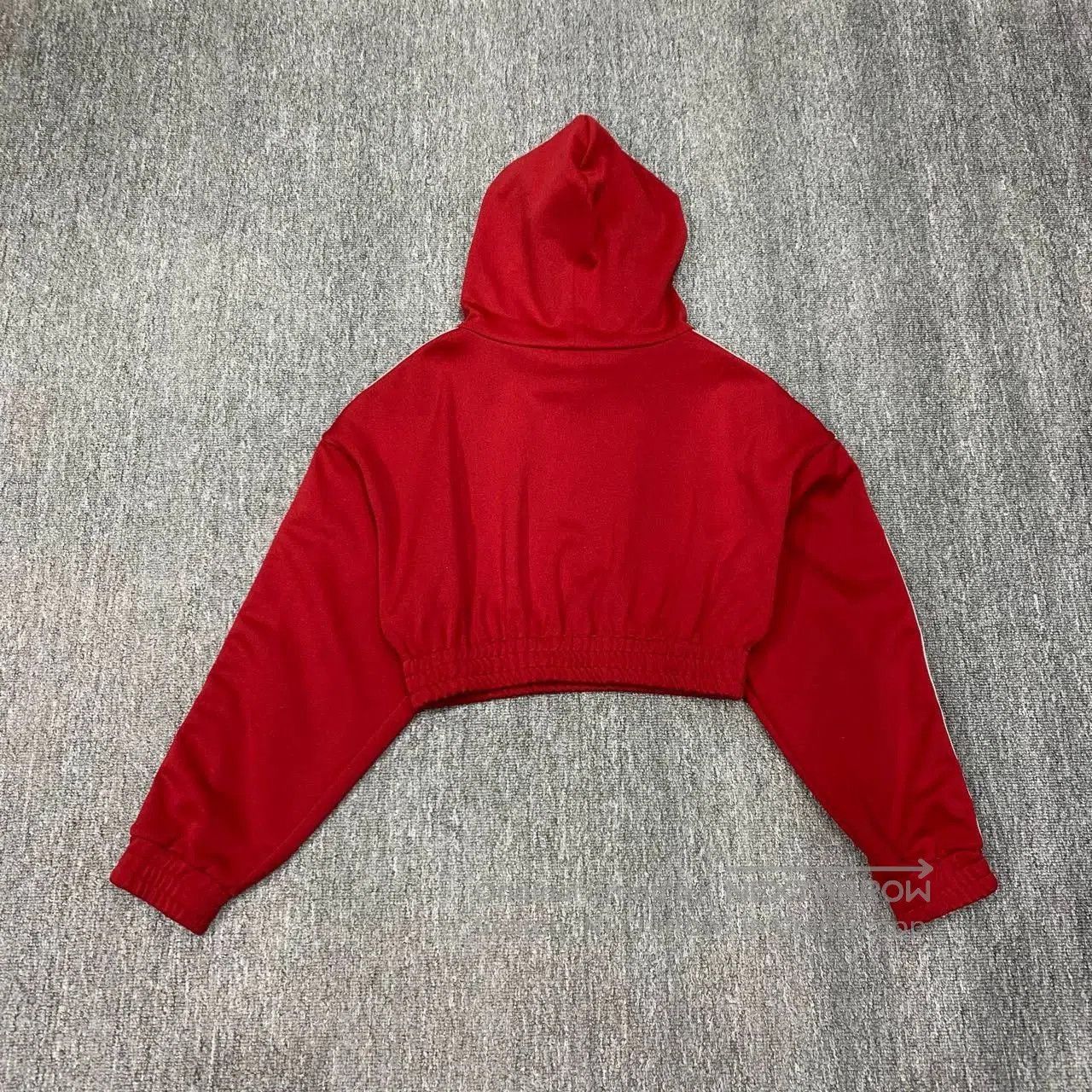 Celine red cropped hooded sweatshirt from Celine. Size S / US 4 / IT 40 - 2 Thumbnail
