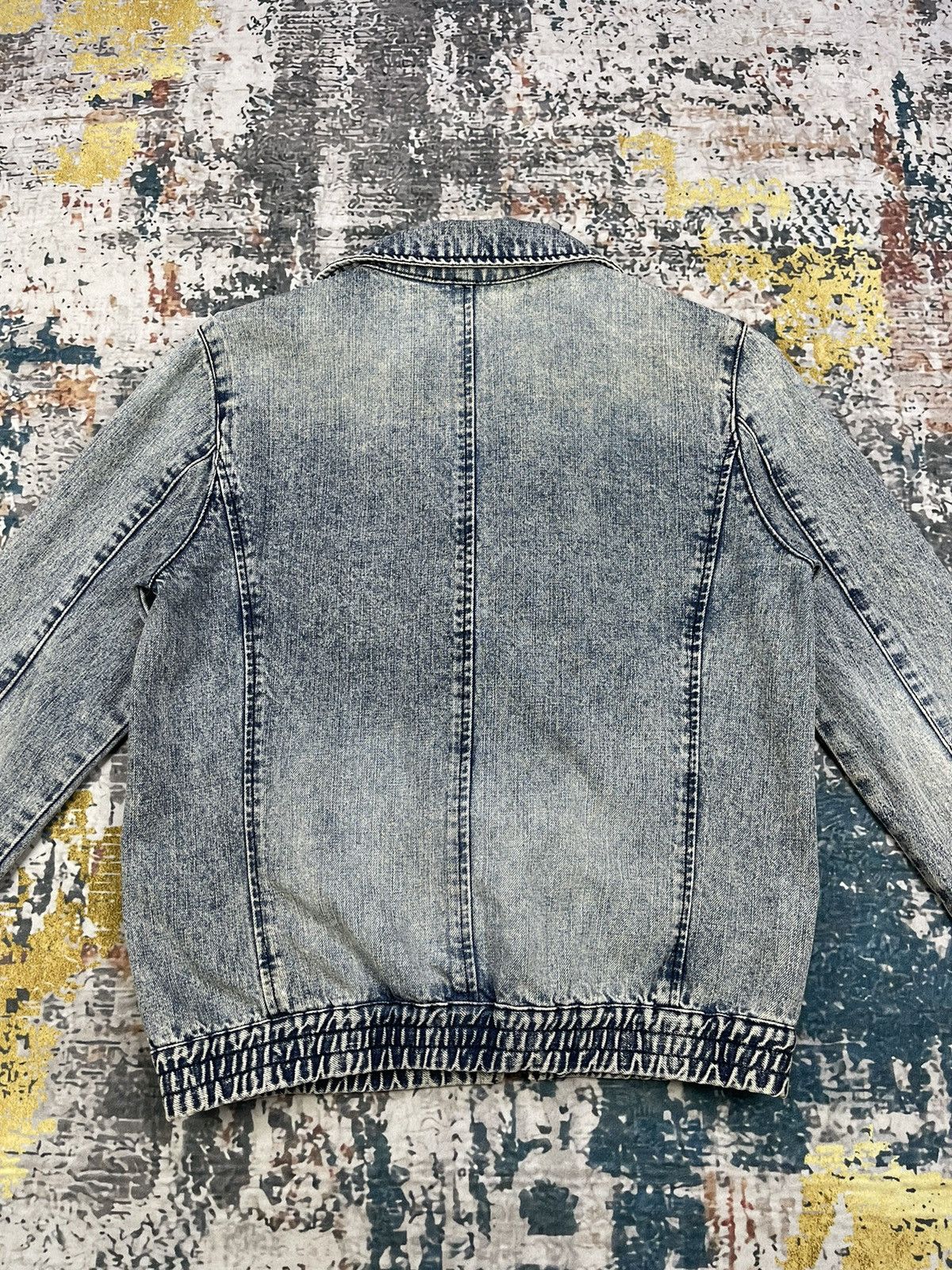 Japanese Brand Cecil McBee Washed Denim Rider Jacket Size M / US 6-8 / IT 42-44 - 6 Thumbnail