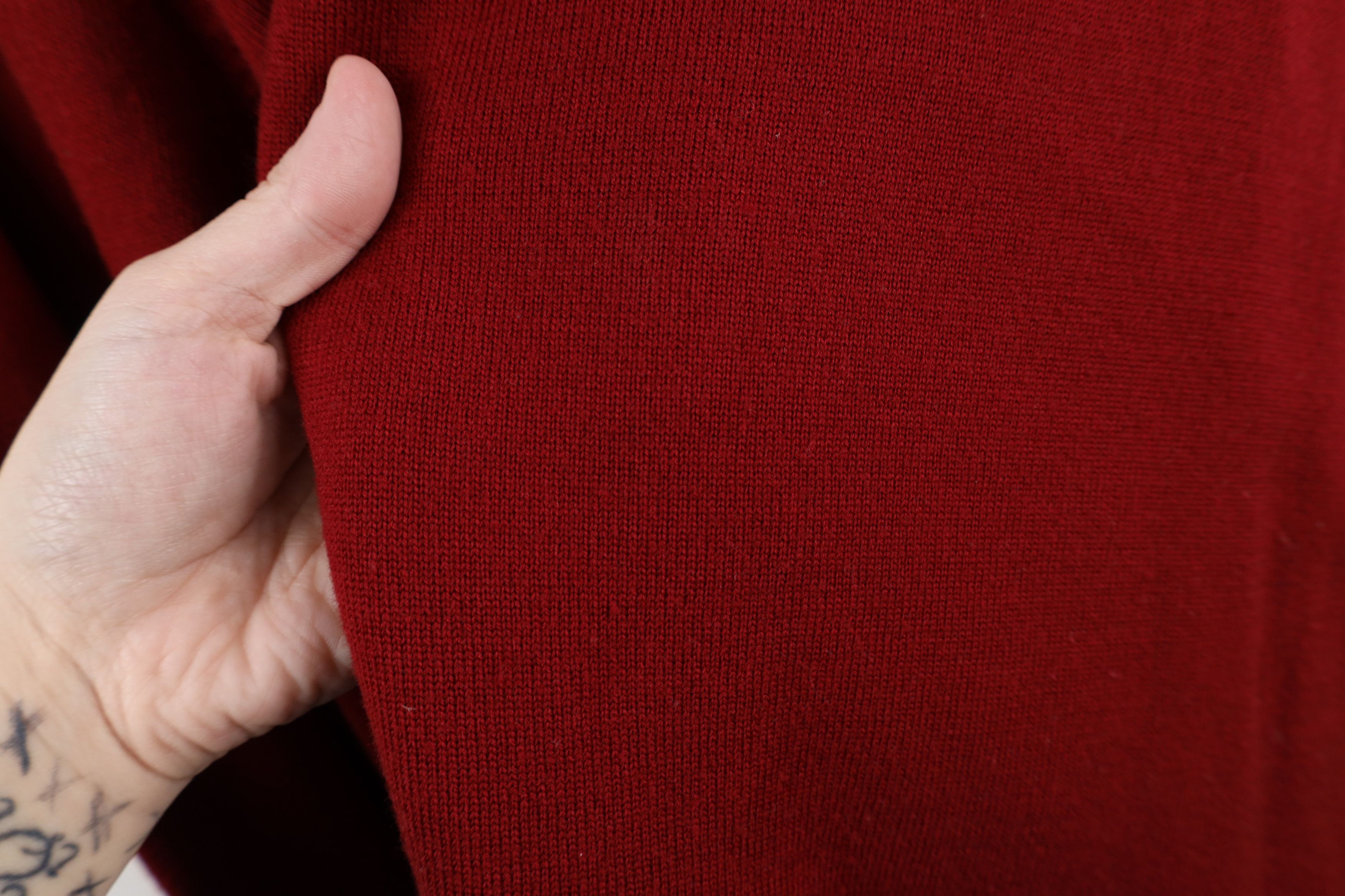 Eddie Bauer × Vintage Vintage 90s Eddie Bauer Knit Collared Pullover Sweater Red Size US XL / EU 56 / 4 - 7 Thumbnail