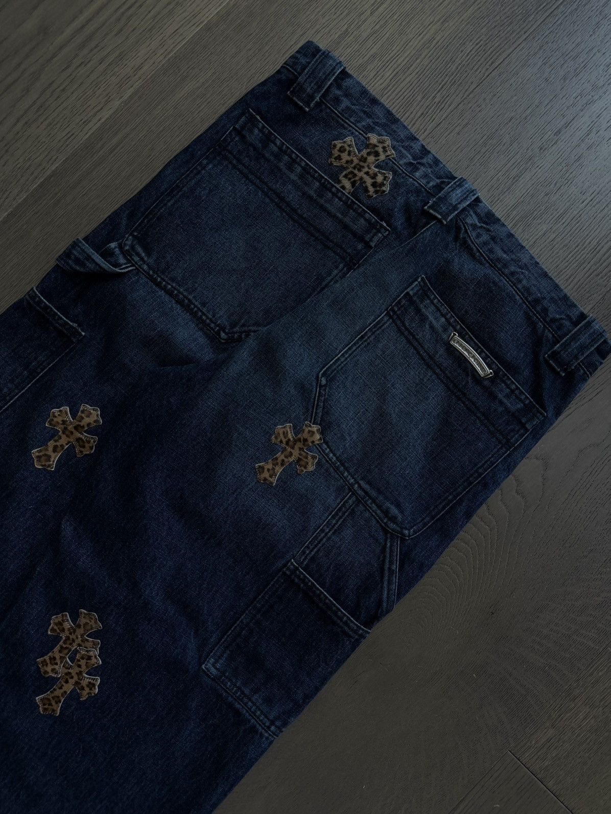 Chrome Hearts Chrome Hearts Turbo Diesel Cheetah Cross Patch Blue Jeans Size US 32 / EU 48 - 10 Thumbnail
