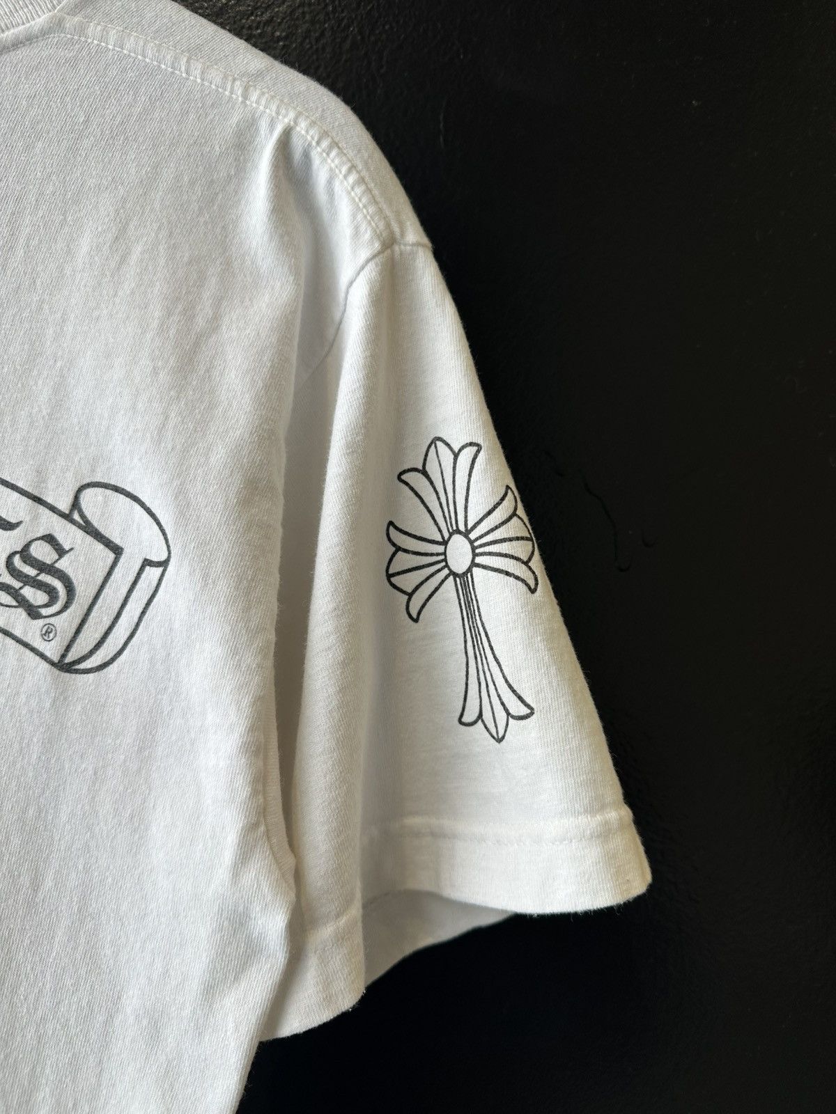 Chrome Hearts Vintage Chrome Hearts Scroll Horseshoe Pocket Tee Size US M / EU 48-50 / 2 - 4 Thumbnail