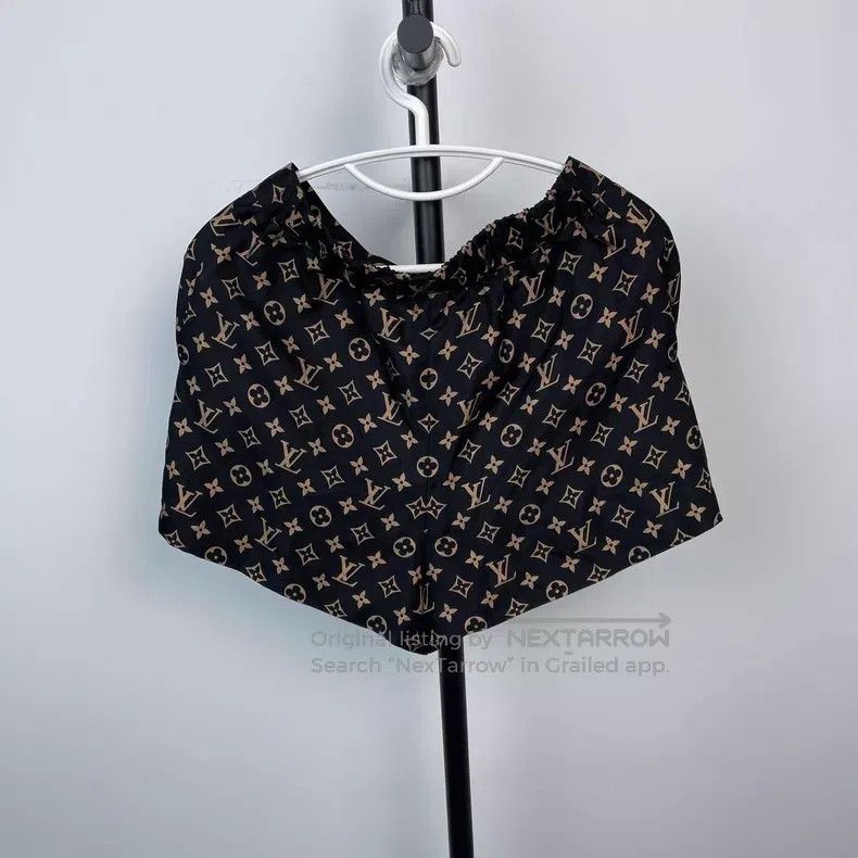 Louis Vuitton Louis Vuitton Black classic print LOGO full print twill si Size US 38 / EU 54 - 2 Thumbnail