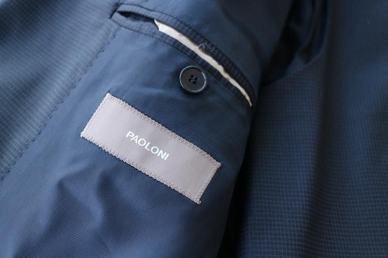 Paoloni Paoloni Navy 2-Piece Set - Blazer & Waistcoat Size 52 Size 52R - 3 Thumbnail