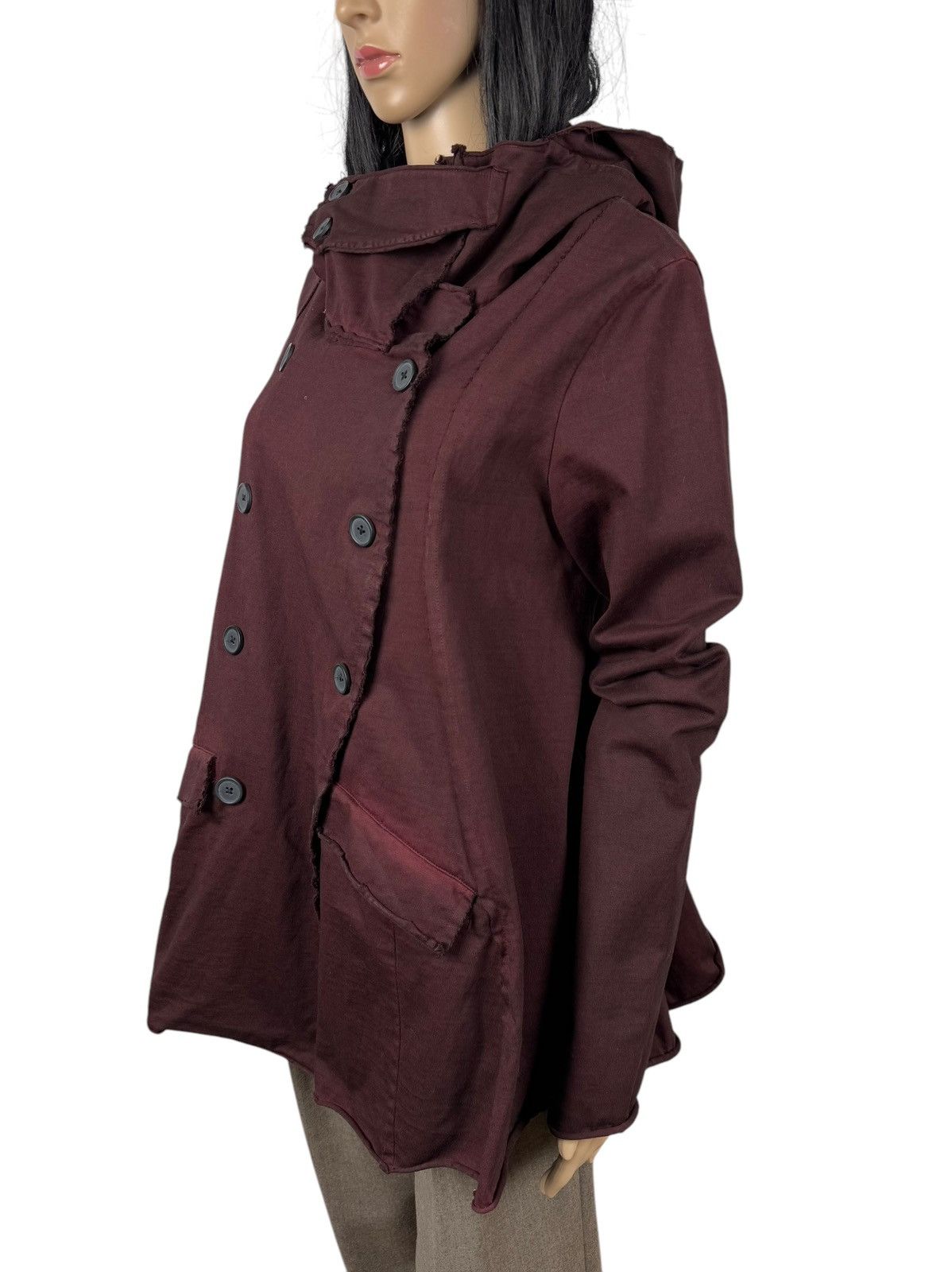 Rundholz Rundholz Waxed Cotton Asymmetric Jacket Hooded size XS Size XS / US 0-2 / IT 36-38 - 6 Thumbnail