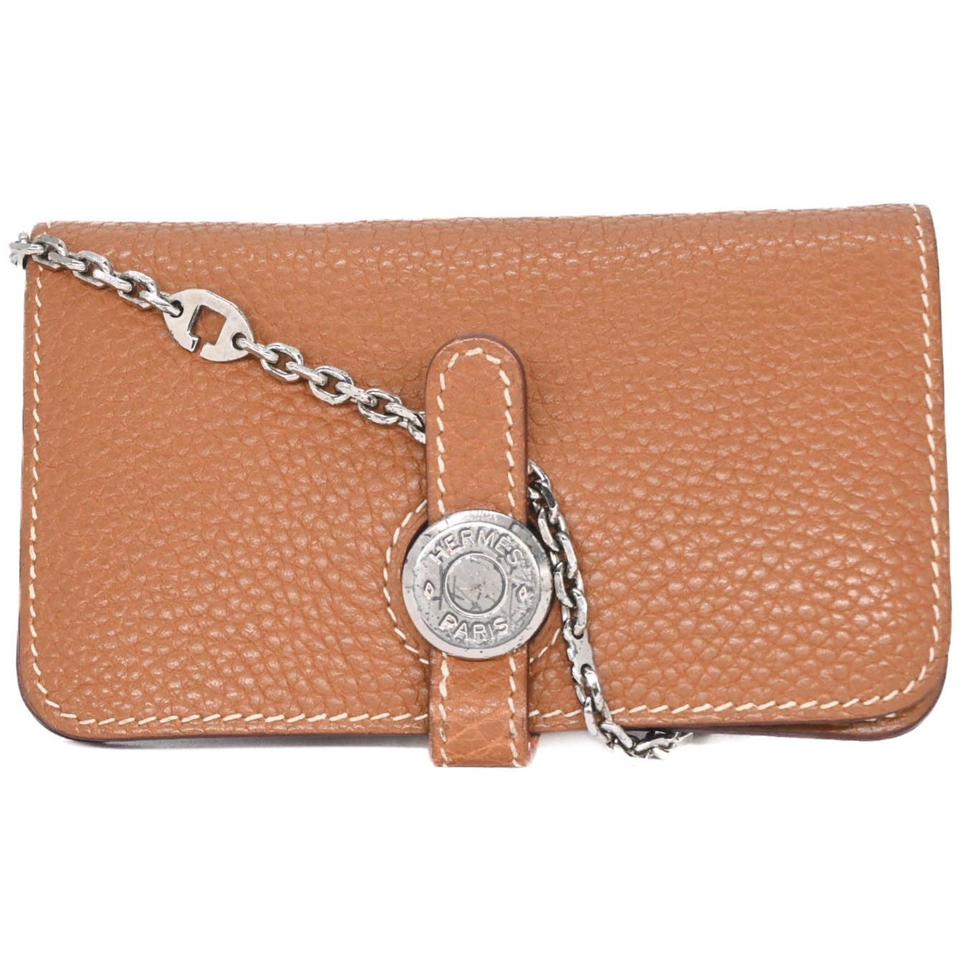 Hermes HERMES Dogon Wallet, Togo Leather, Bifold, Taurillon Clemence Gold, #□H Size ONE SIZE - 1 Thumbnail