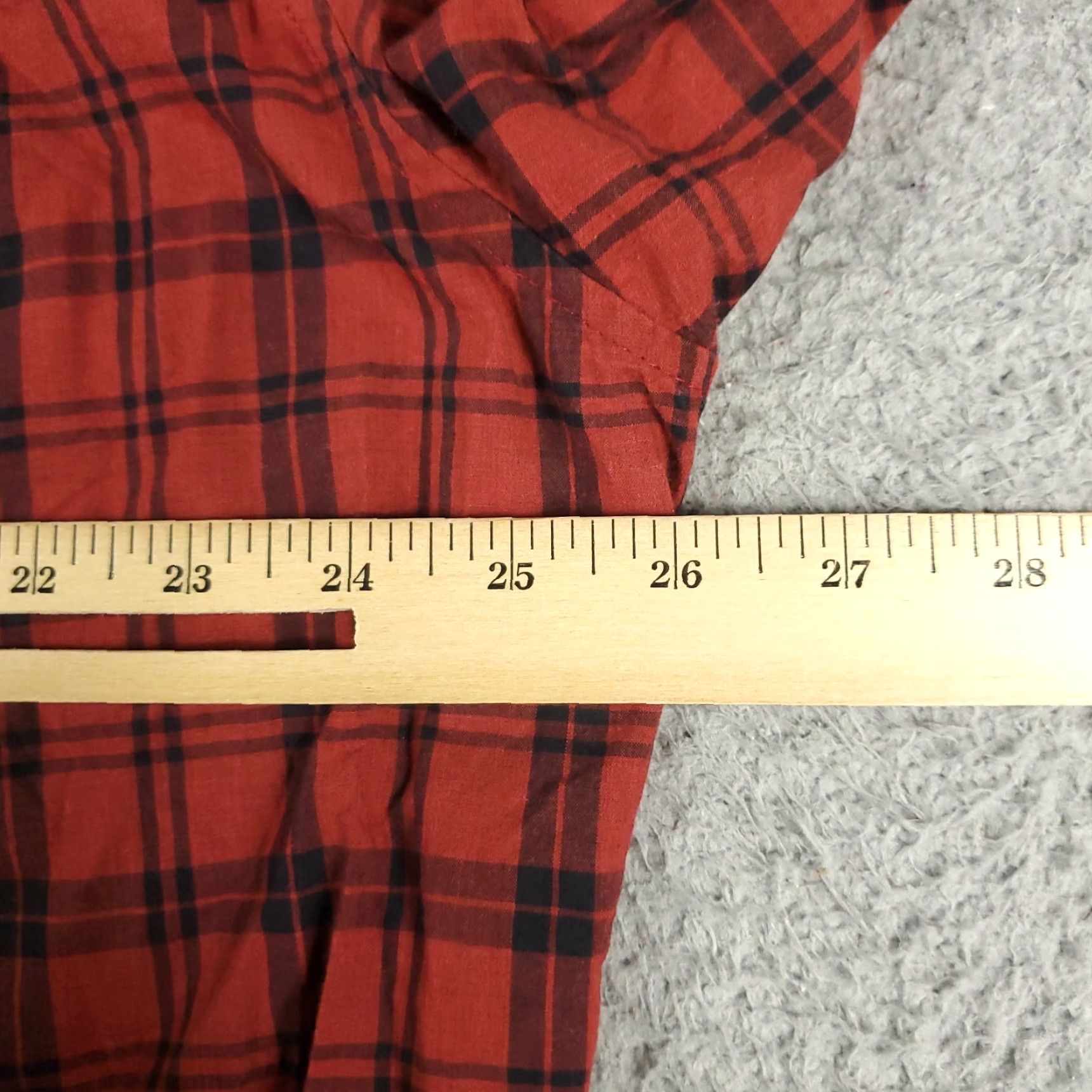 American Eagle Outfitters American Eagle Outfitters Shirt Men 2XL Red Plaid Button-Up Long Sleeve Cotton Casual Size US XXL / EU 58 / 5 - 5 Thumbnail