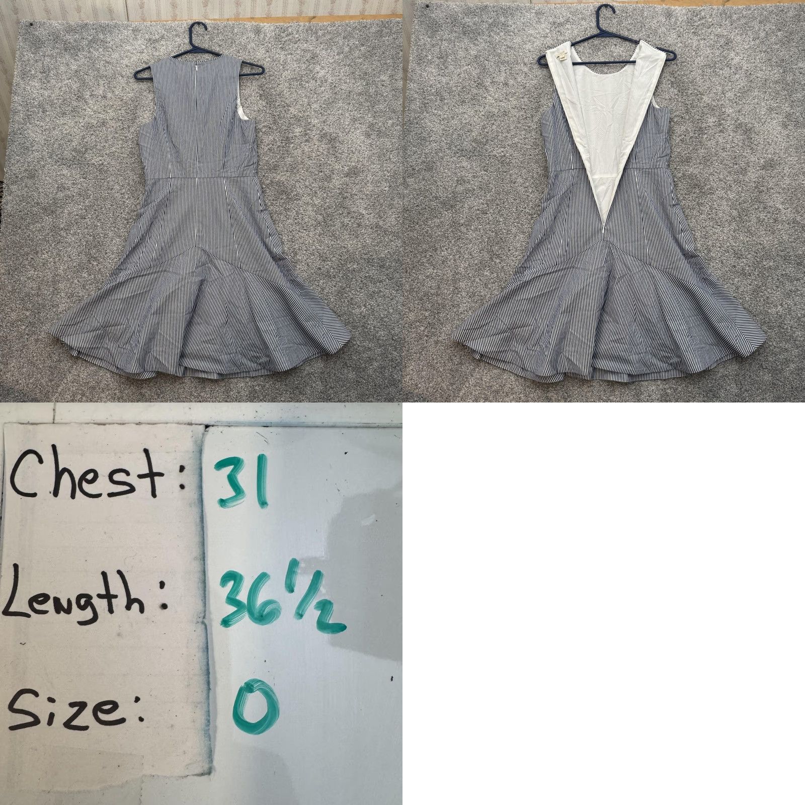 J.Crew J Crew Dress Womens 0 Fit Flare Sleeveless Lined F0984 Size XS / US 0-2 / IT 36-38 - 8 Thumbnail