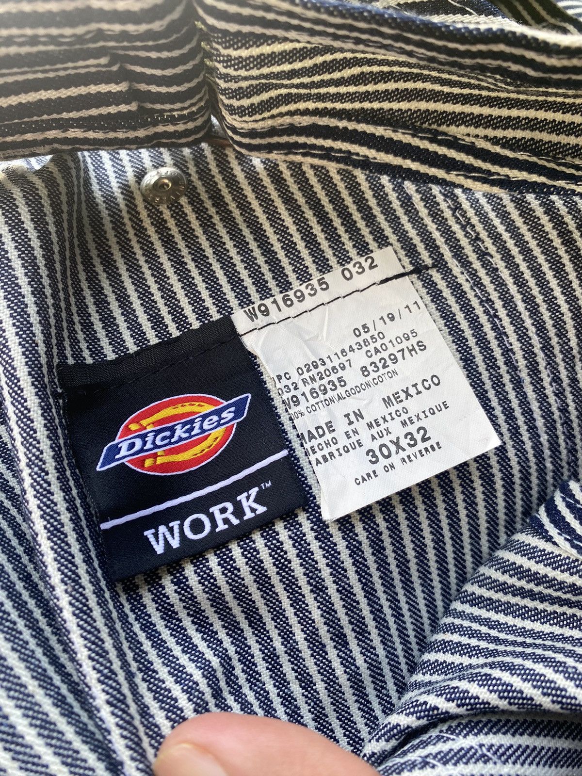 Japanese Brand 🔥 Rare 🔥 Vintage Y2K Dickies Hickory Stripe Overalls Size US 30 / EU 46 - 12 Thumbnail