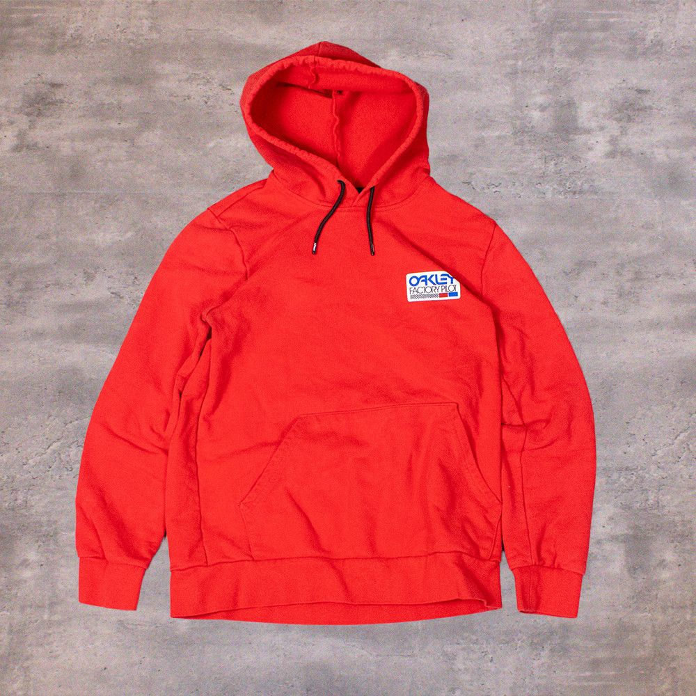 Oakley Oakley Factory Pilot Y2K Style Bright Red Hoodie Sweater Size US M / EU 48-50 / 2 - 2 Thumbnail