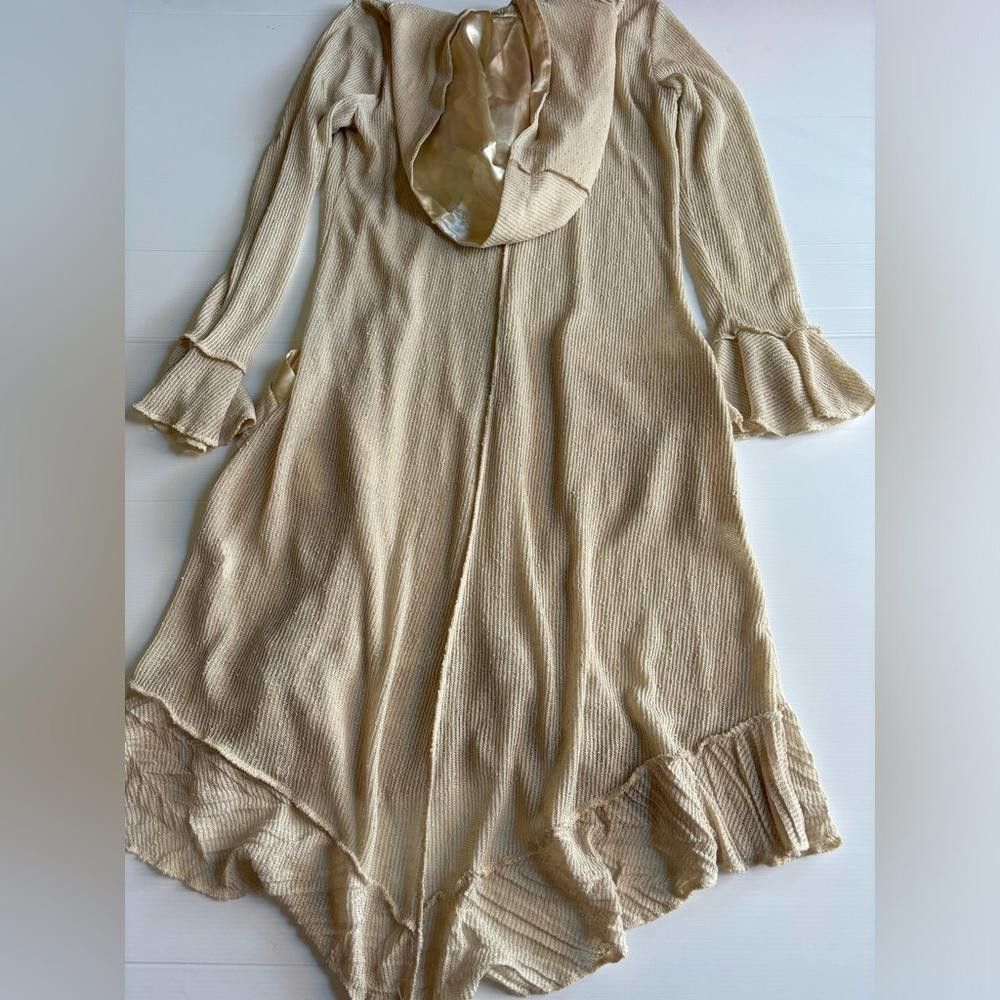 Designer Y2K Grunge Flowy Asymmetrical Zip-Up Vest Size L / US 10 / IT 46 - 5 Thumbnail