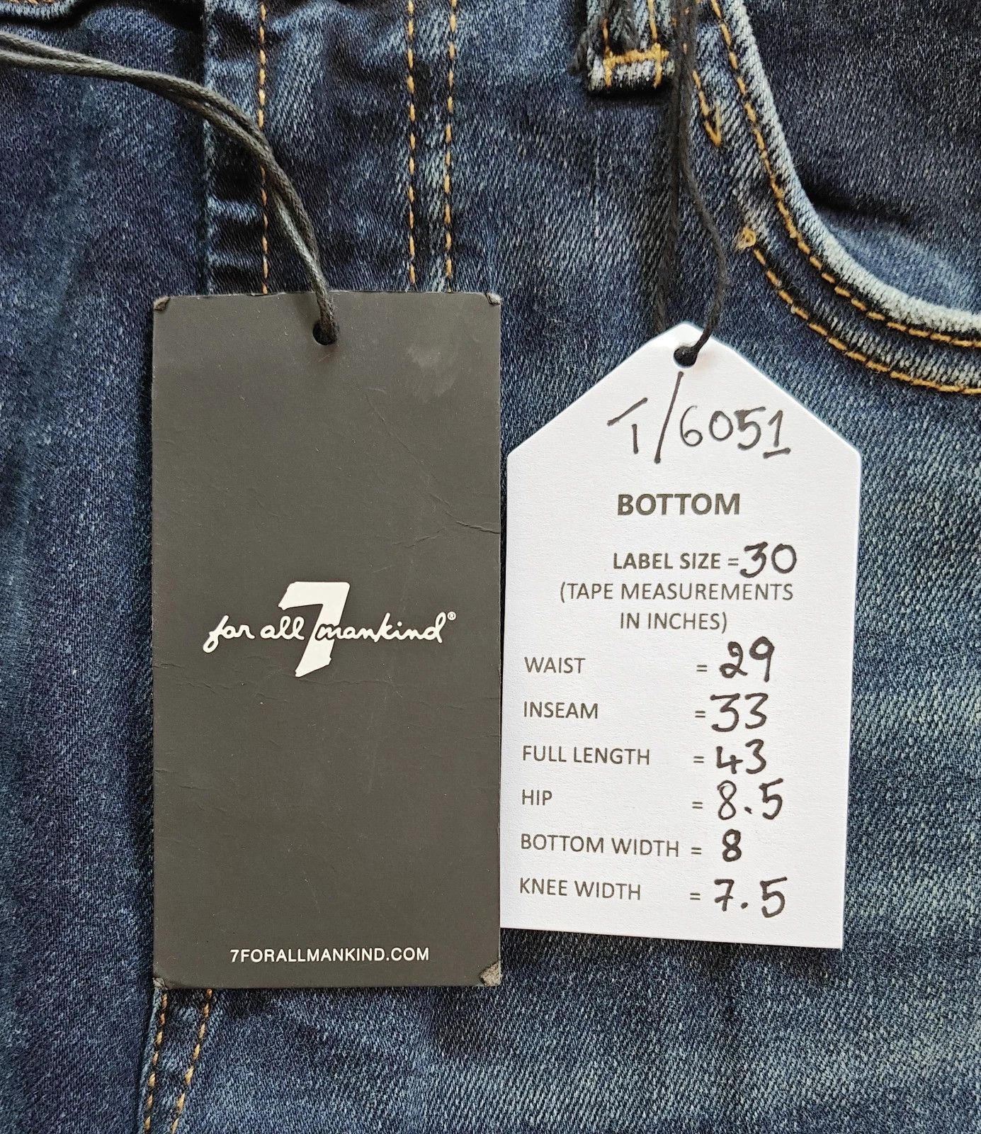 7 For All Mankind 7 For All ManKind THE BOOTCUT Alto Jeans T / 6051 Size US 30 / EU 46 - 6 Thumbnail