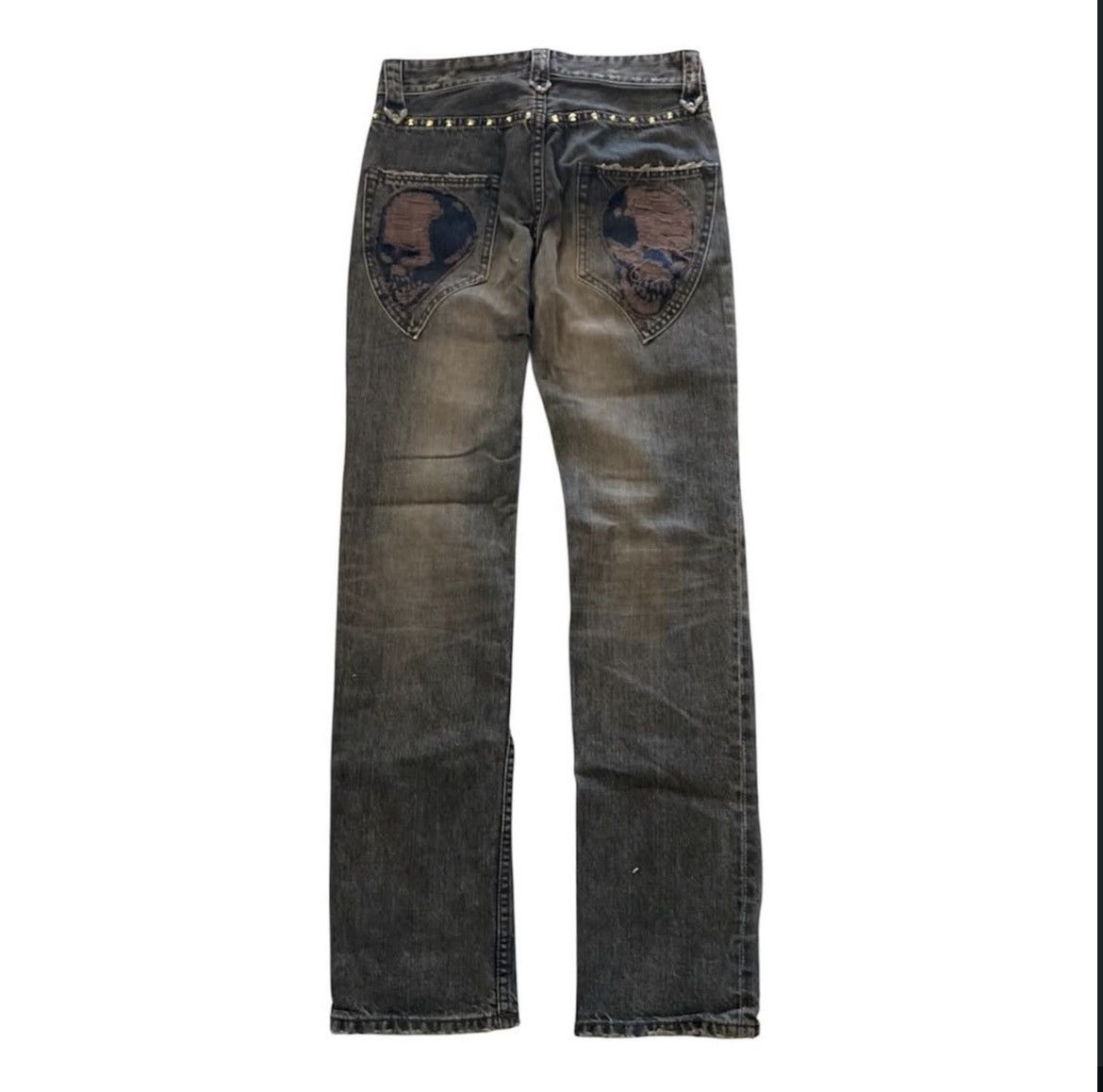Japanese Brand Veronica skull dust wash denim Size US 27 - 2 Thumbnail