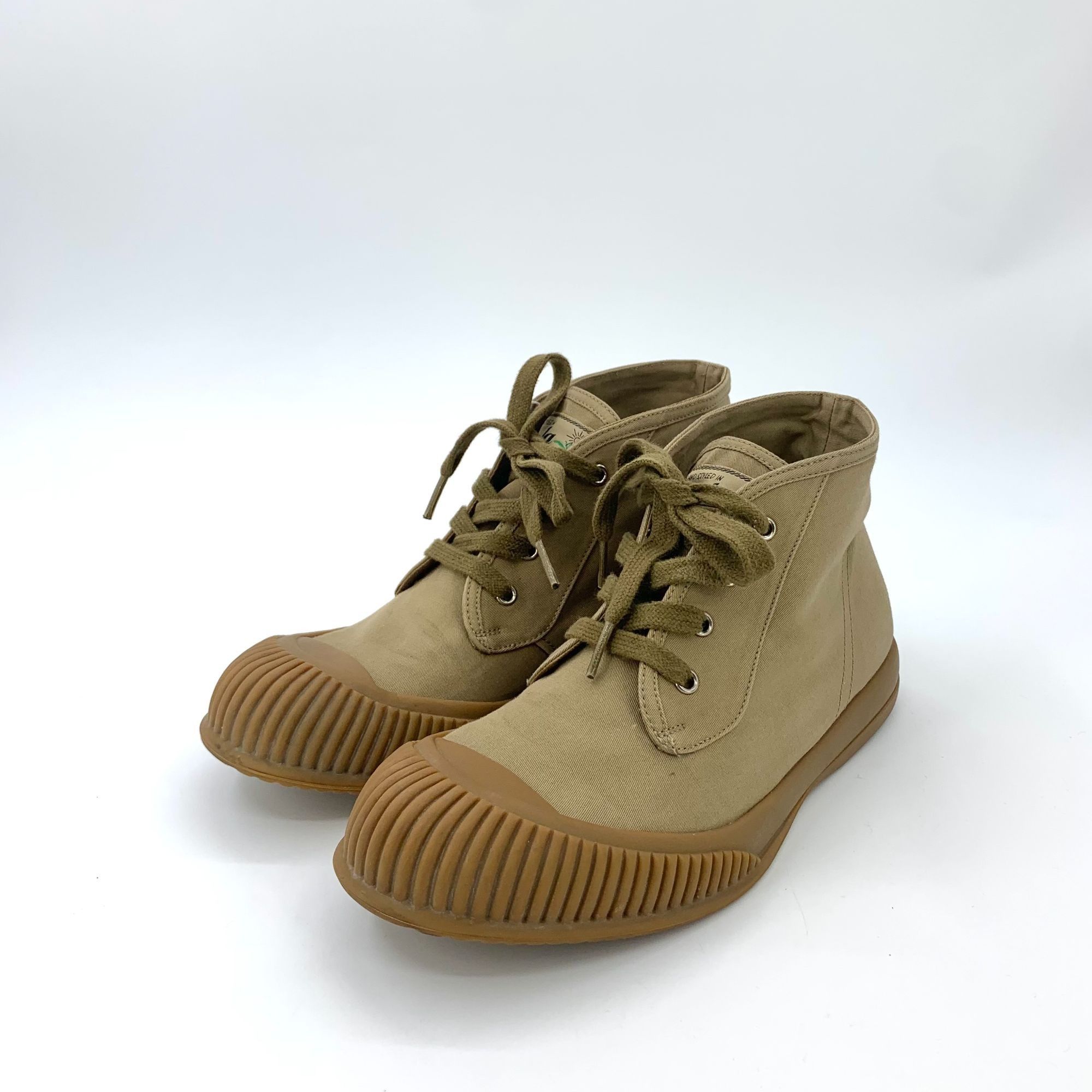 Prada Prada Brown High-Top Canvas Sneakers (Size 40) Size US 7 / EU 40 - 1 Thumbnail