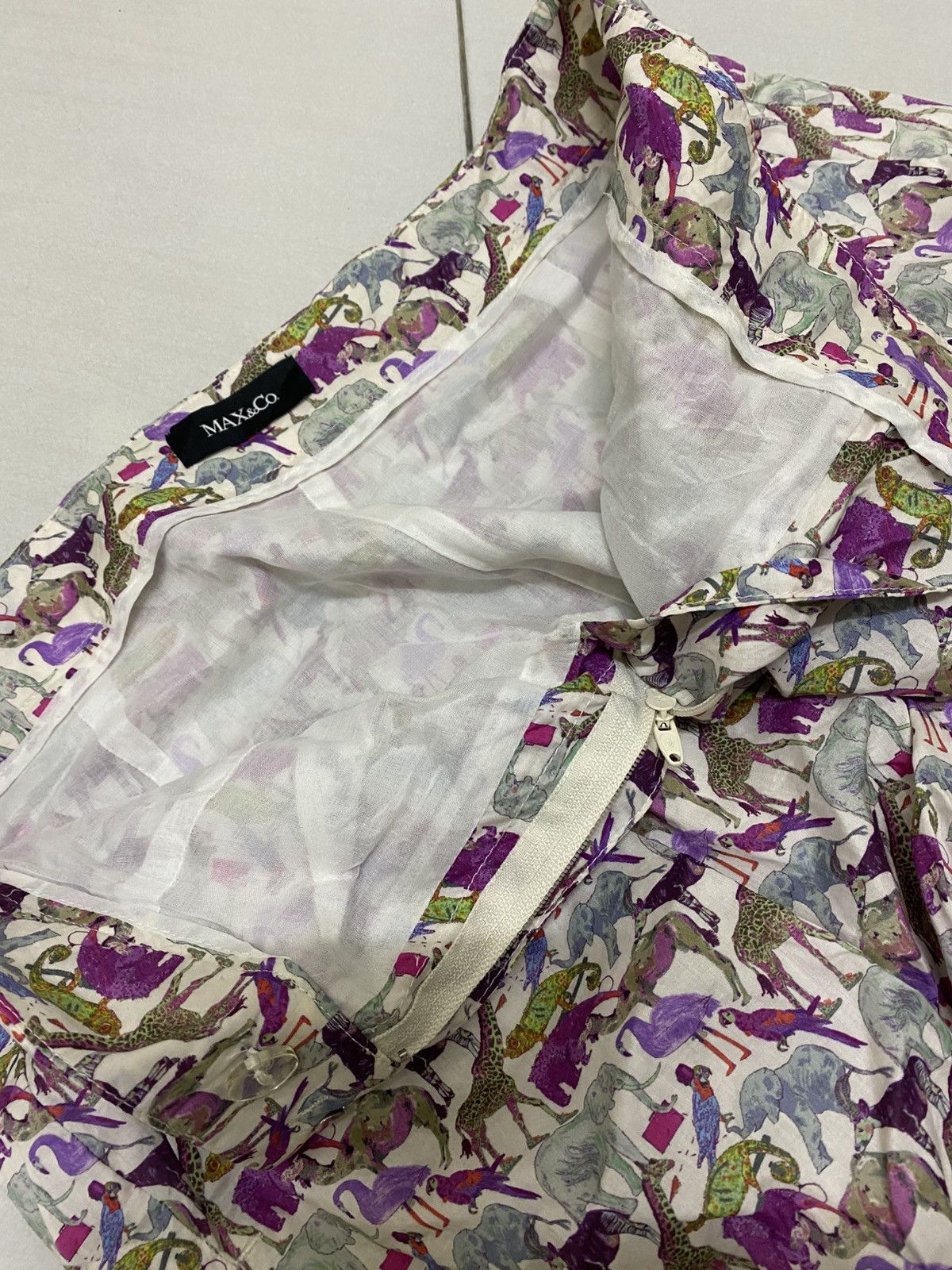 MAX&Co. × Max Mara MAX&Co. by MAXI MARA Fauna design Skirt Size 28" / US 6 / IT 42 - 19 Thumbnail