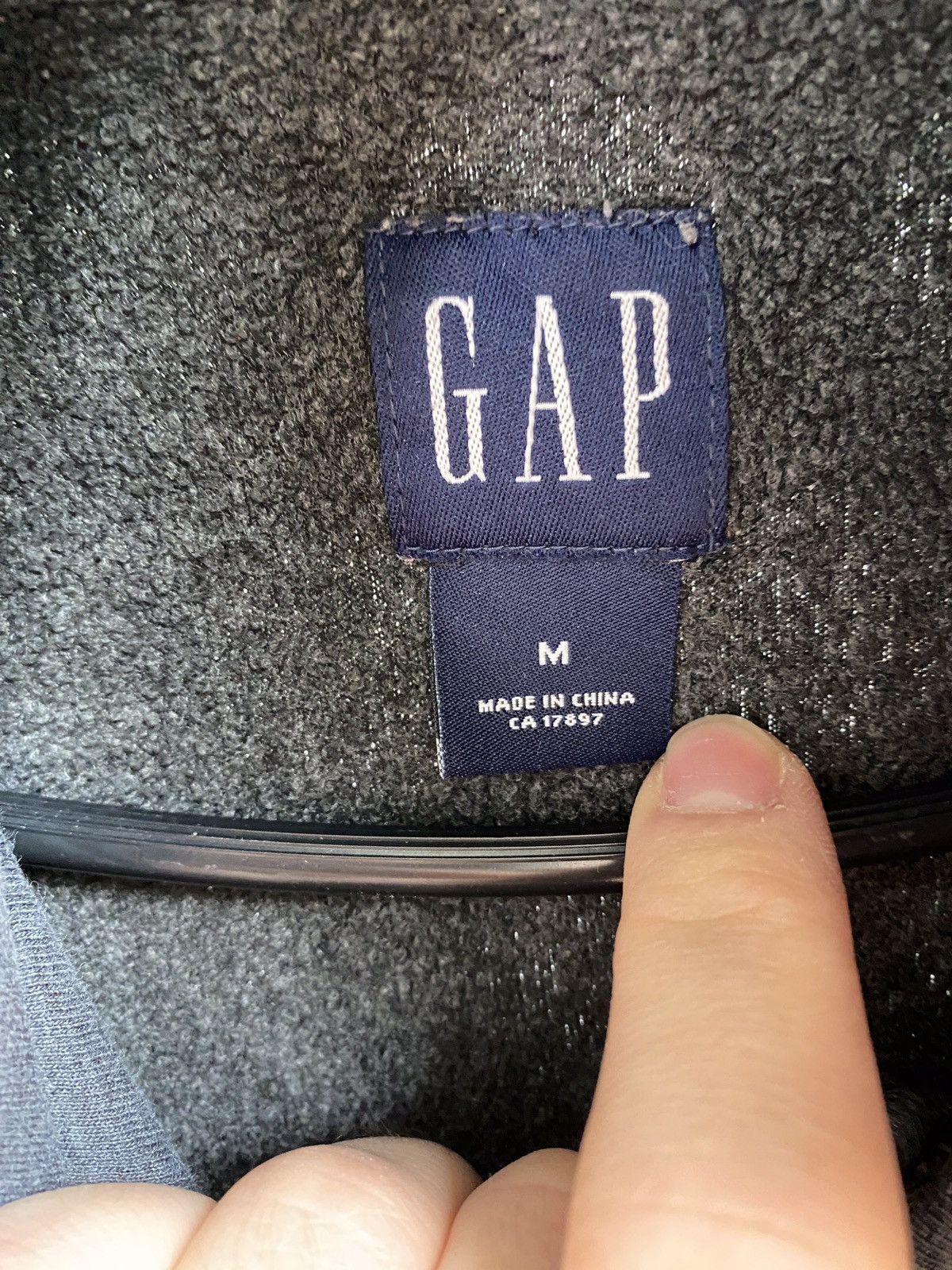 Gap × Vintage Vintage GAP Fleece Boxy Hoodie Big Logo Y2K retro 90s uk Size US M / EU 48-50 / 2 - 3 Thumbnail
