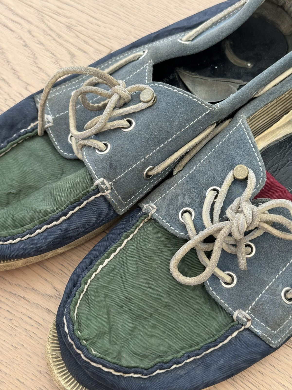 Band Of Outsiders Multi Colored Suede and Fabric Topsiders 10.5 Size US 10.5 / EU 43-44 - 12 Thumbnail