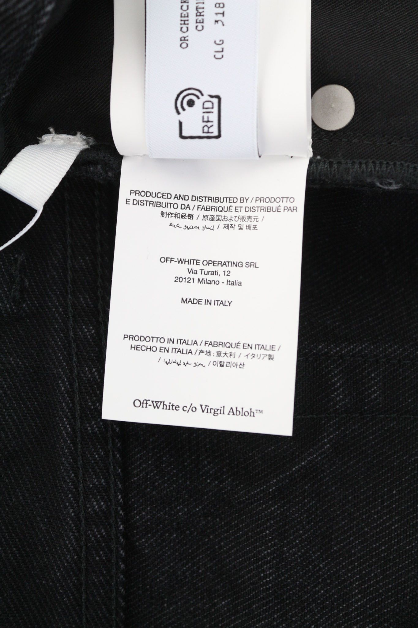 Off-White 31 Zip Detailed Skate Vintage Black 5-Pocket 81881 Size US 31 - 10 Thumbnail