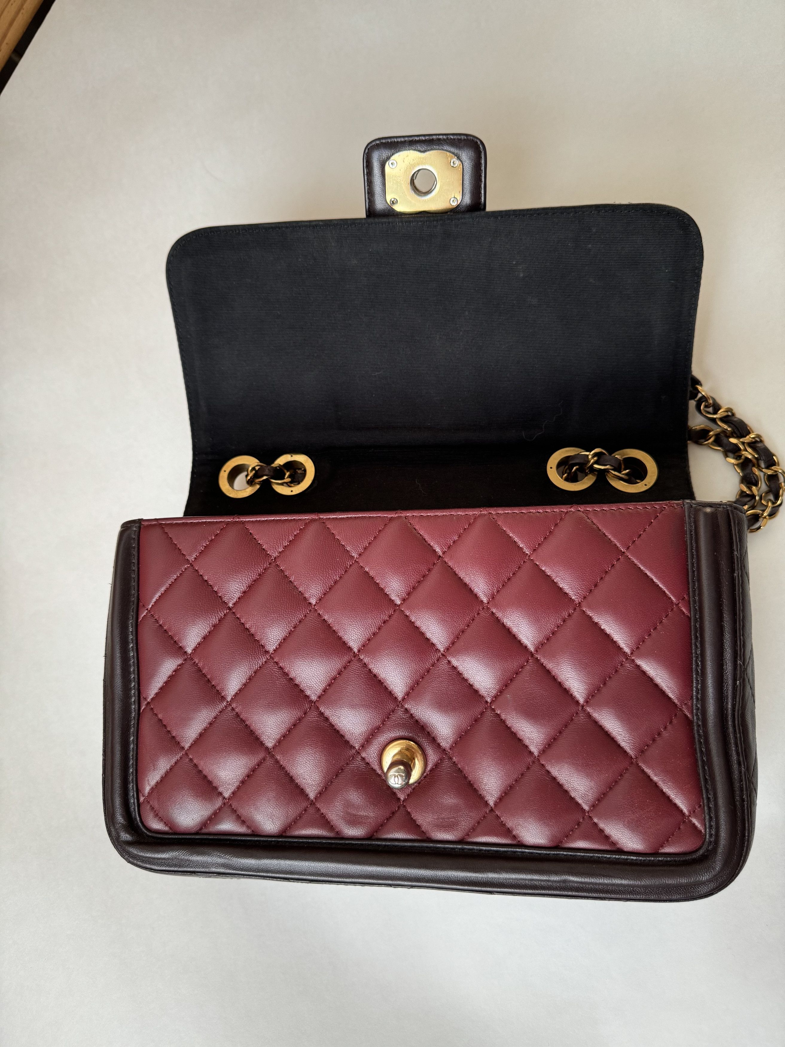 Chanel CHANEL Elegance Flap Bag GHW Lambskin Leather Black Size ONE SIZE - 5 Thumbnail