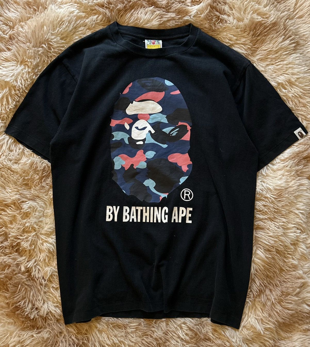 Bape 💥CRAZY💥 BAPE GRID CAMO COLLEGE TEE Size US L / EU 52-54 / 3 - 1 Thumbnail
