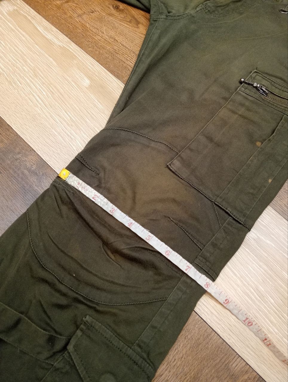 semanticdesign SEMANTIC DESIGN FADED GREEN BANDAGE PANTS Size US 31 - 16 Thumbnail