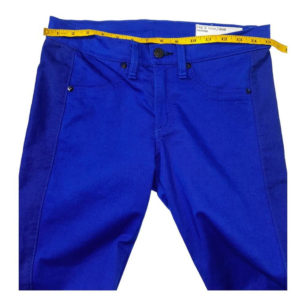 Rag & Bone rag & bone l Cobalt Blue Moto Skinny Jeans Size 28 Size 28" / US 6 / IT 42 - 8 Thumbnail