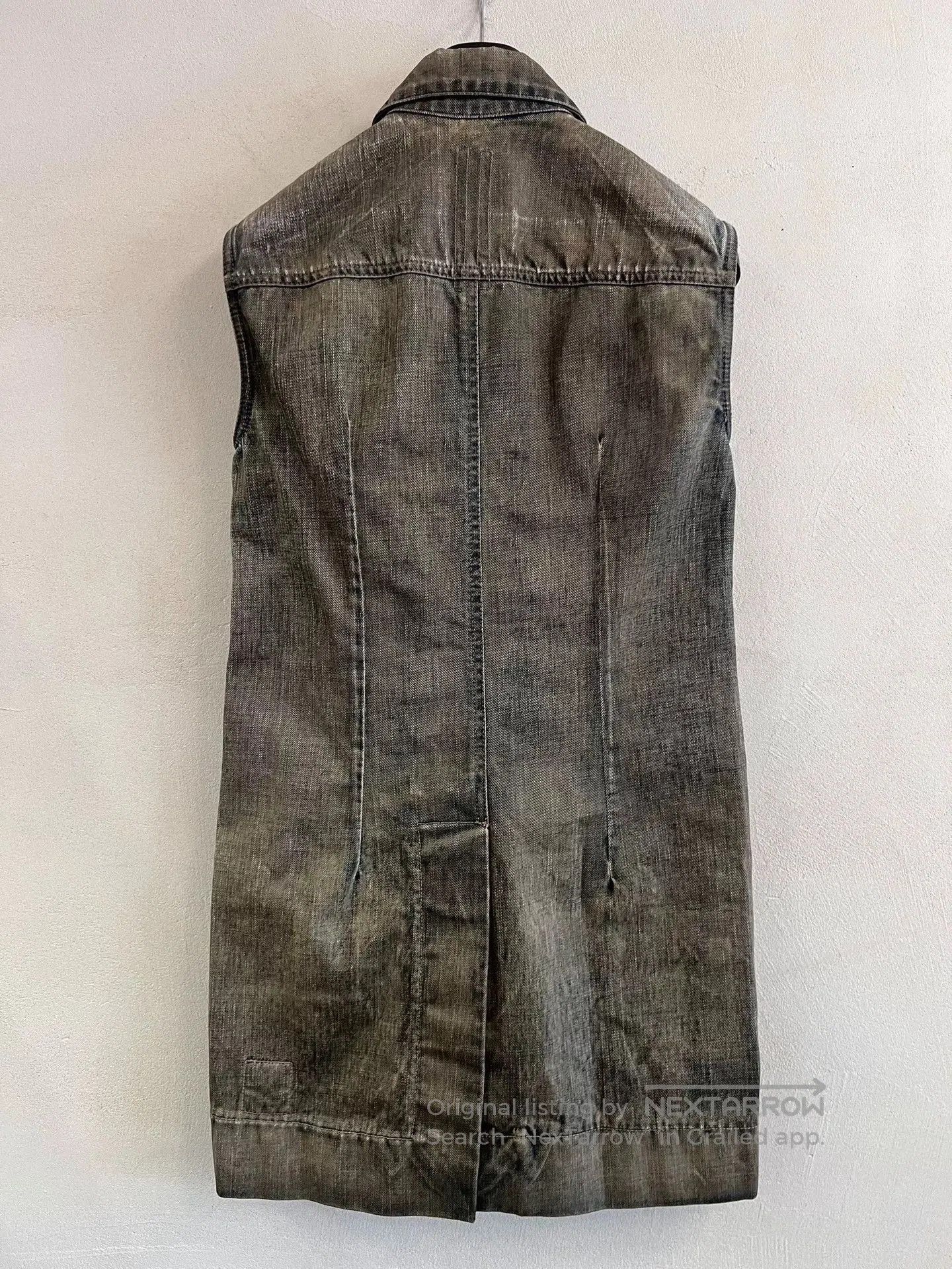 Rick Owens Drkshdw Rick Owens Distressed Denim Vest Jacket. Size US XS / EU 42 / 0 - 3 Thumbnail