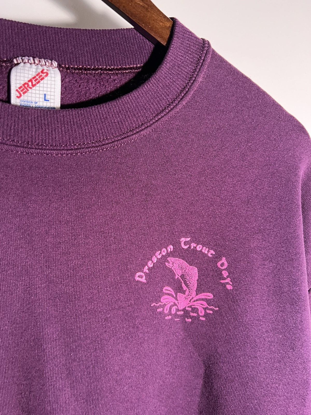 Vintage 90's VTG Vintage Preston Trout Days Retro Fishing Sweater Size US L / EU 52-54 / 3 - 4 Thumbnail