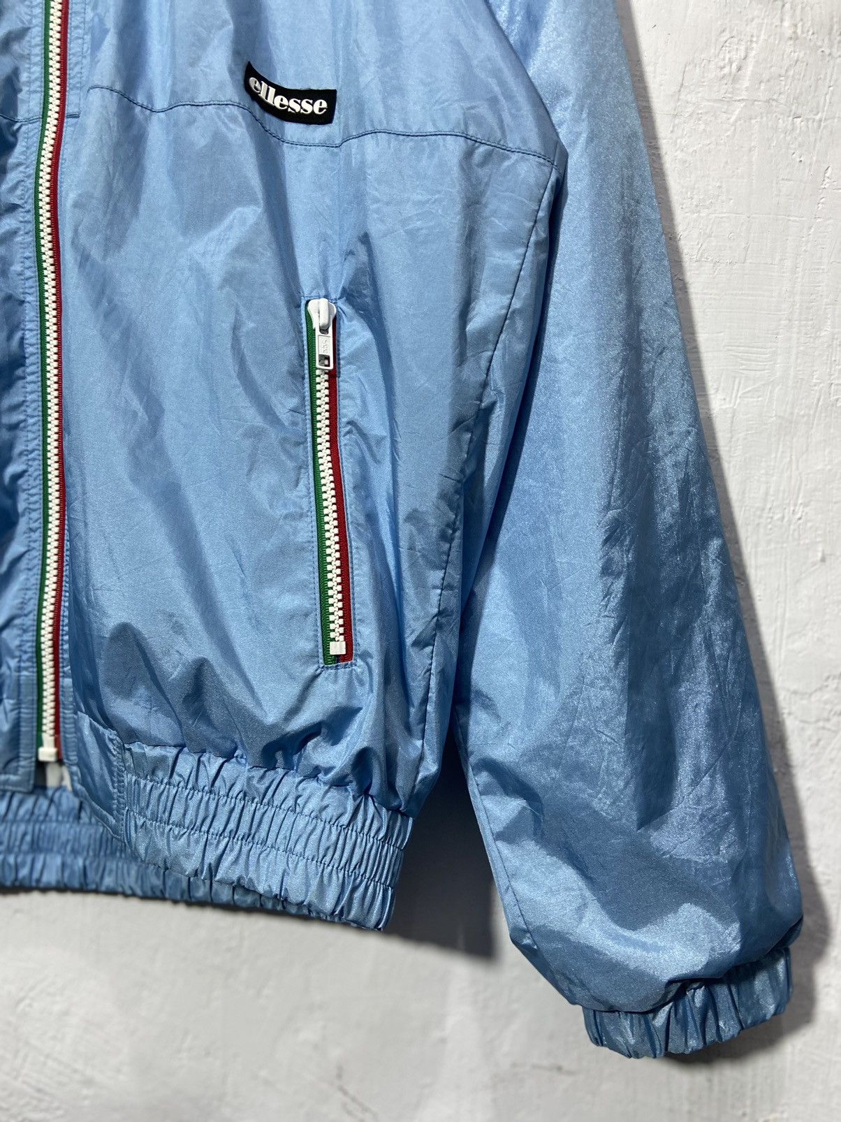 Ellesse × Vintage Vintage Ellesse Windbreaker Jacket Hidden Hoodie Size US L / EU 52-54 / 3 - 5 Thumbnail