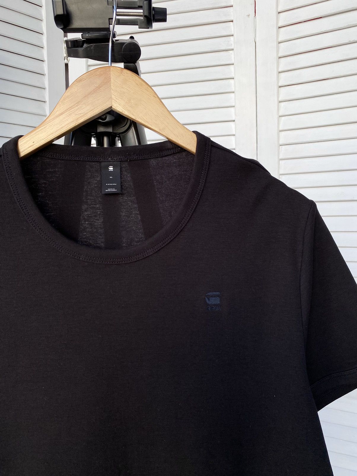 G-Star × Vintage Vintage G-Star Basic Black Cotton Tee Shirt Size US XL / EU 56 / 4 - 3 Thumbnail