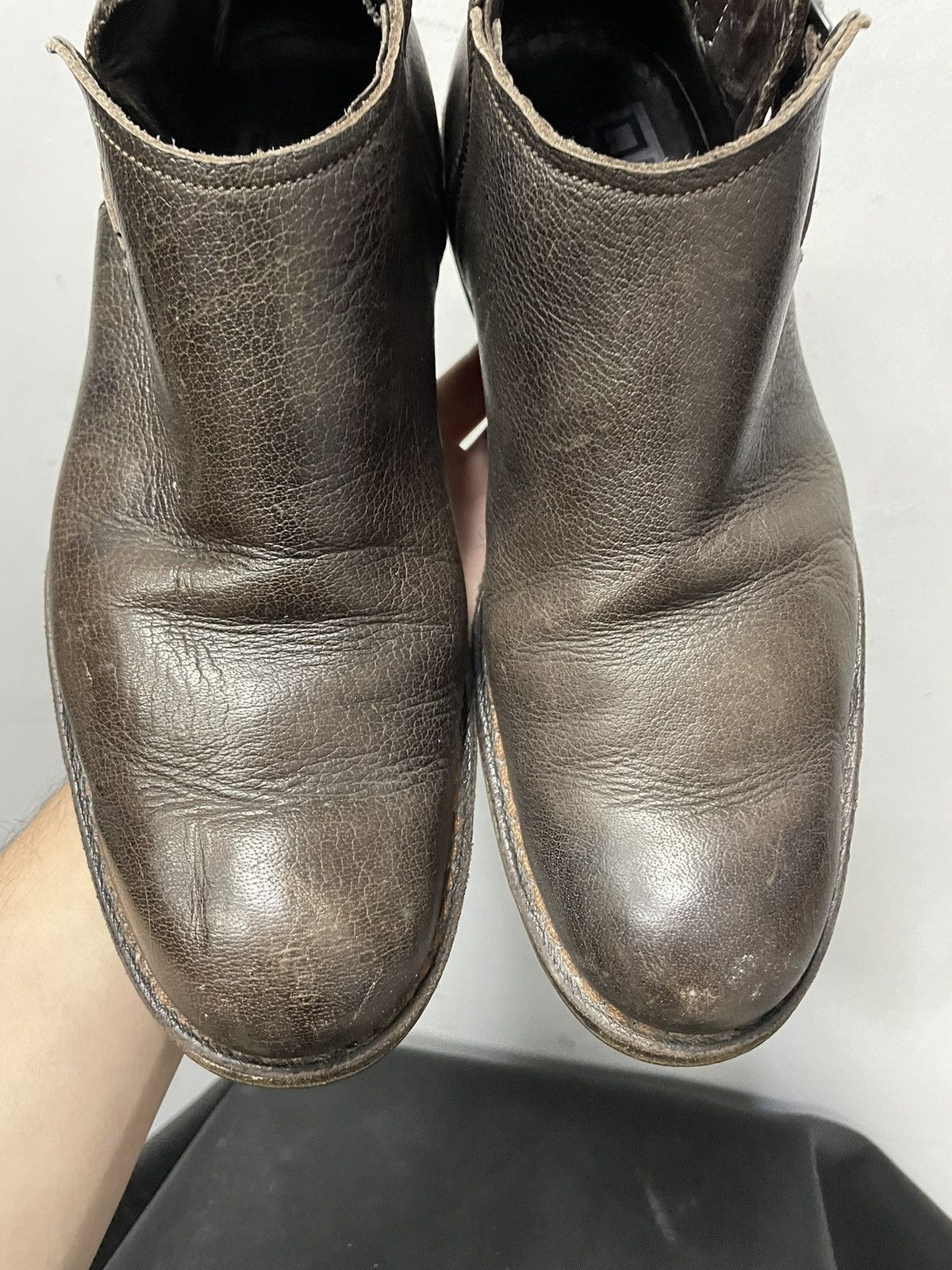 MoMA Moma leather boots archive 90s avant garde guidi style Size US 8.5 / EU 41-42 - 6 Thumbnail