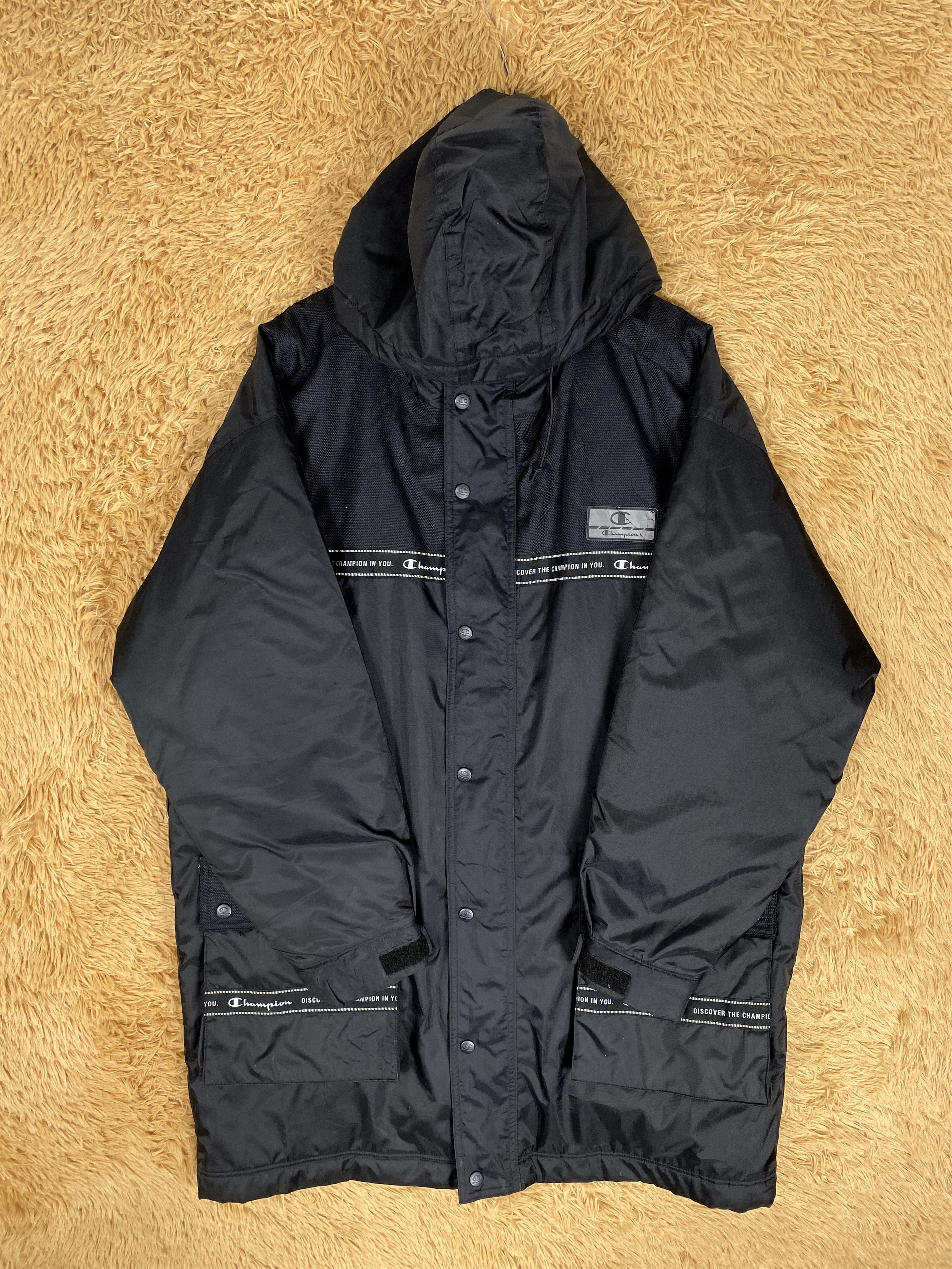 Champion Vintage Champion Hoodie Long Jacket J2289 Size US L / EU 52-54 / 3 - 7 Thumbnail
