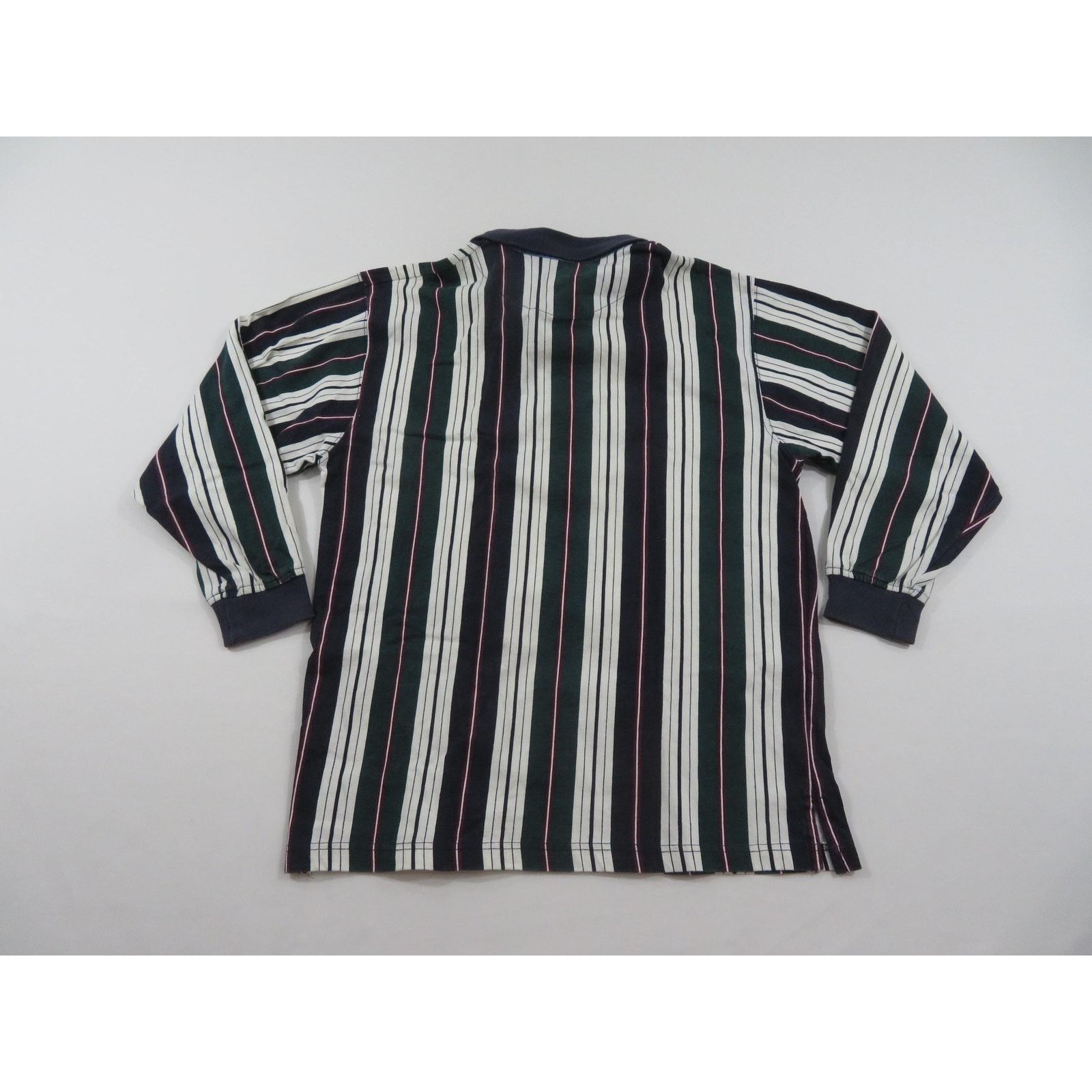 Van Heusen Van Heusen Shirt, Blue Green Red White Striped Sz M 1990s Size US M / EU 48-50 / 2 - 2 Thumbnail