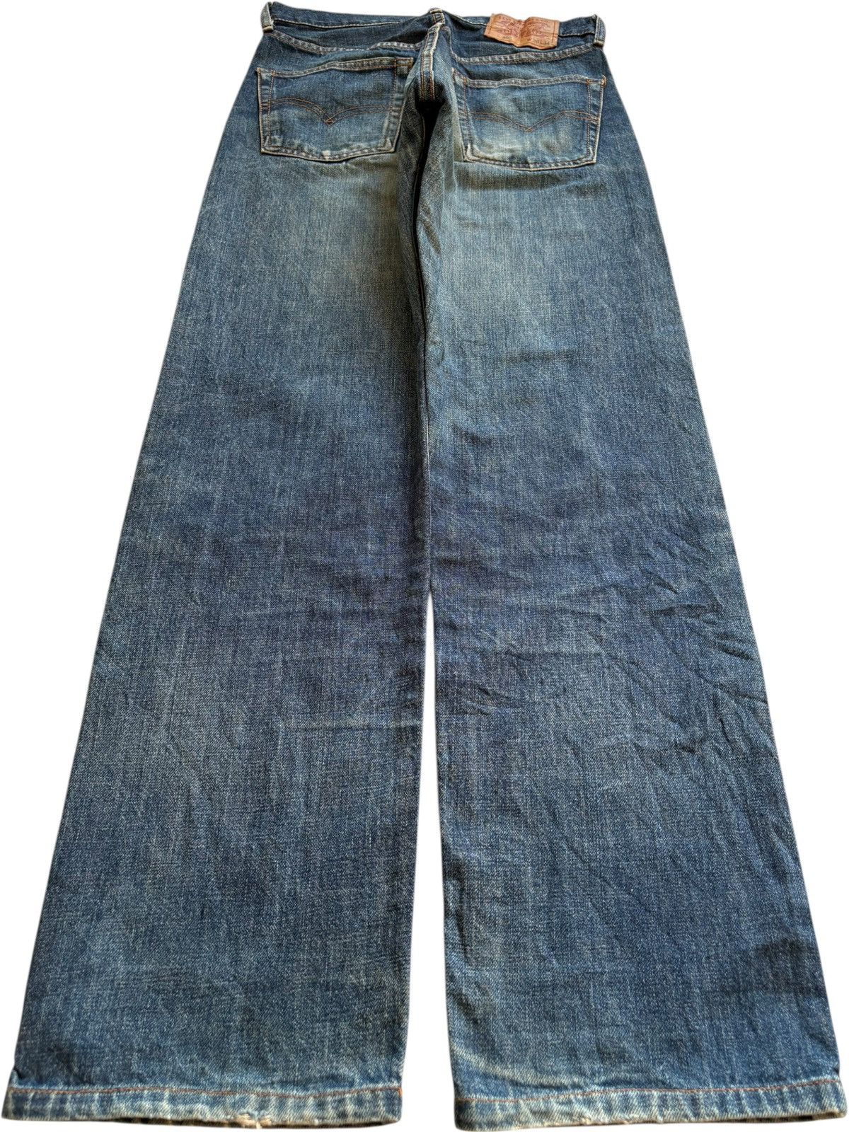 Levi's Vintage 90s Levis 502 Big E Selvedge Mud Wash Loose Jean Size US 29 - 2 Thumbnail