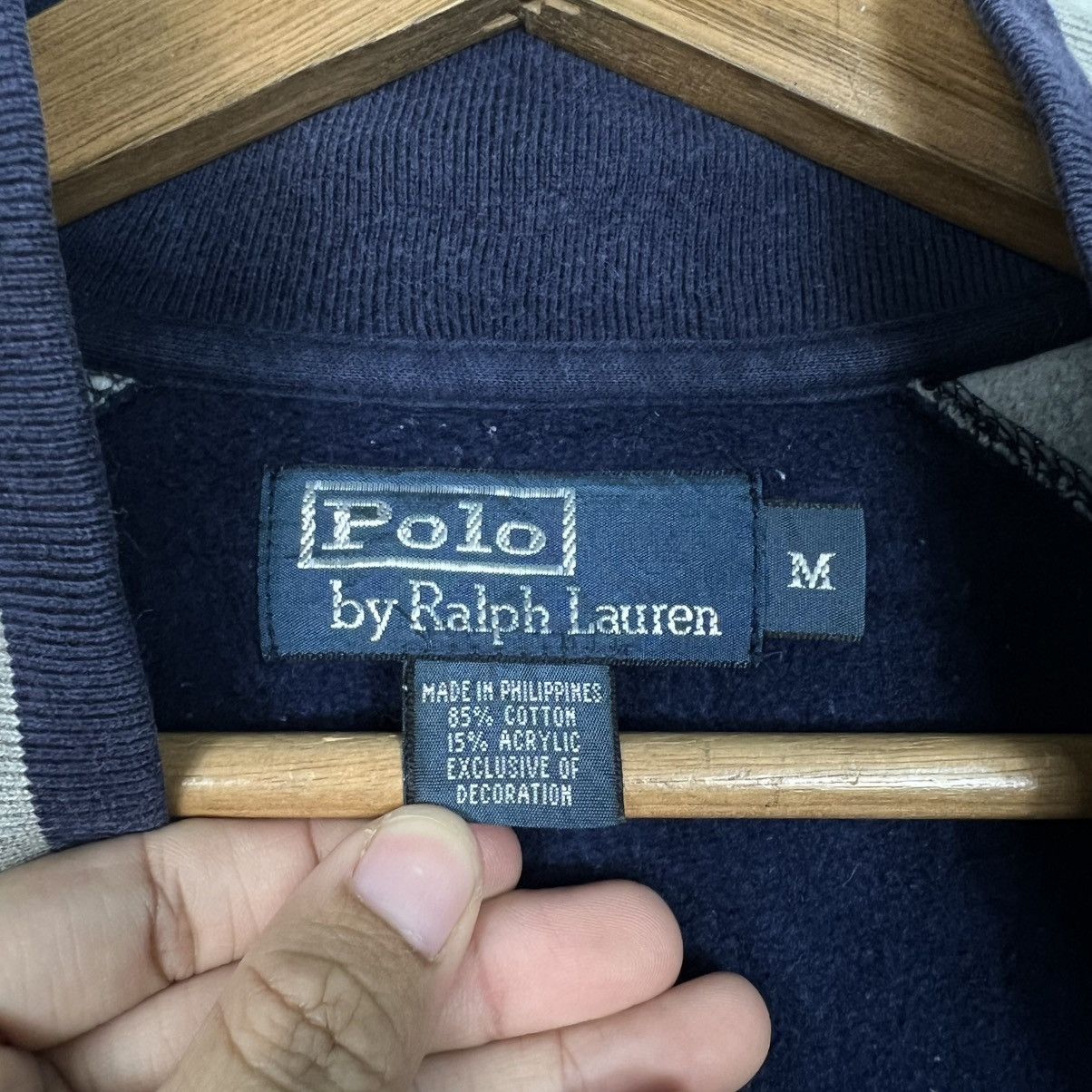 Polo Ralph Lauren Vintage POLO RALPH LAUREN Bomber Sweater Jacket #3985-C181 Size US M / EU 48-50 / 2 - 14 Thumbnail