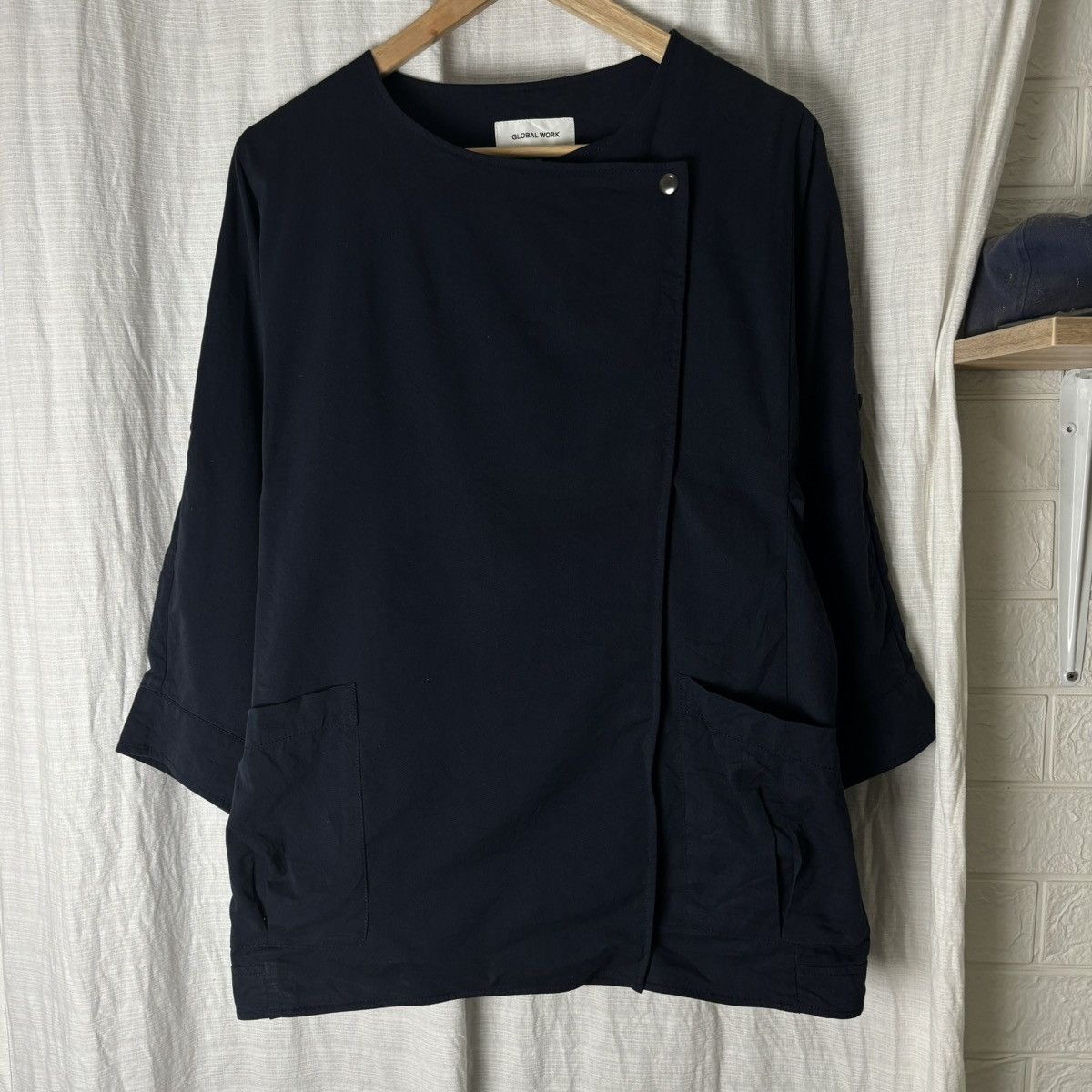 Global Work × Japanese Brand GLOBAL WORK BUTTON THIN COAT Size L / US 10 / IT 46 - 1 Thumbnail