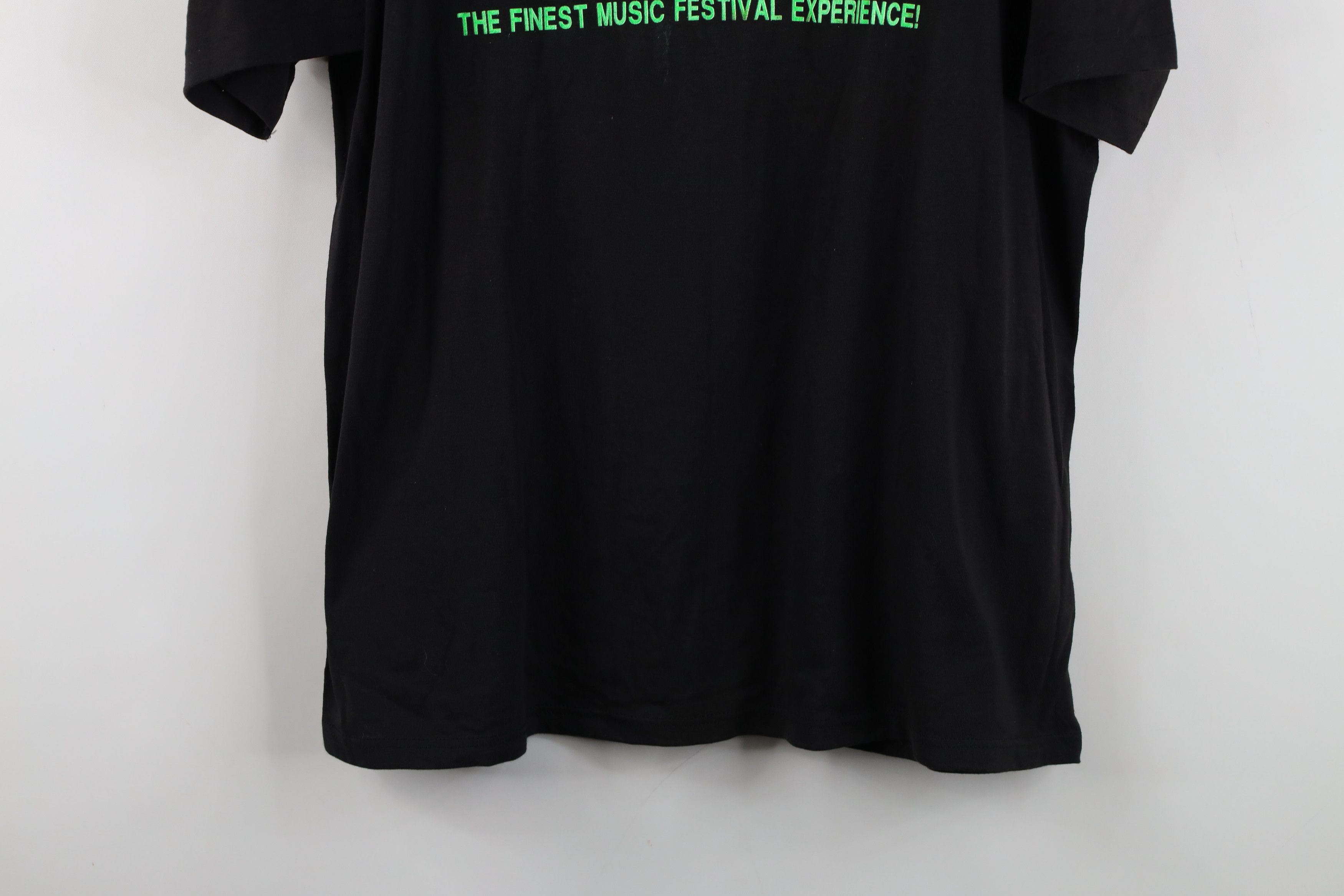 Vintage Vintage 90s Please Music Festival T-Shirt Black Cotton USA Size US XL / EU 56 / 4 - 3 Thumbnail