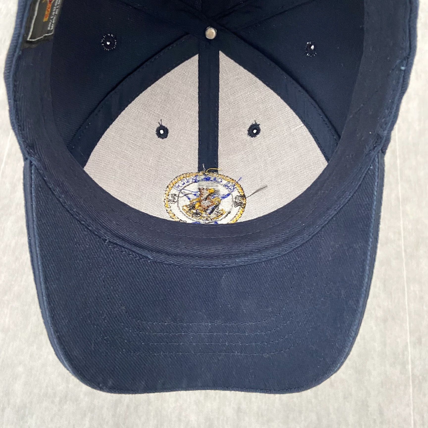 Vintage VINTAGE US Navy Hat Adult Blue Strap Back Cap USS Carl Vinson CVN-70 Eagle Crest Mens Baseball Cap One Size Blue Eagle Crest Mens US Navy Hat Size ONE SIZE - 6 Thumbnail