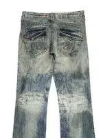 Japanese Brand Vintage Y2k Rush Hour Baggy Denim Wide Leg Undercover Style Size US 35 - 10 Thumbnail