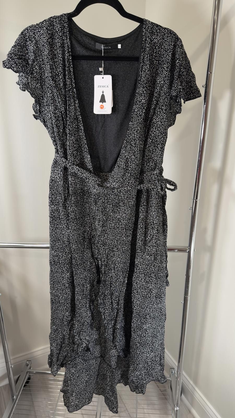 Designer ZESICA Elegant Floral Maxi Dress - Brand New Size L / US 10 / IT 46 - 1 Thumbnail