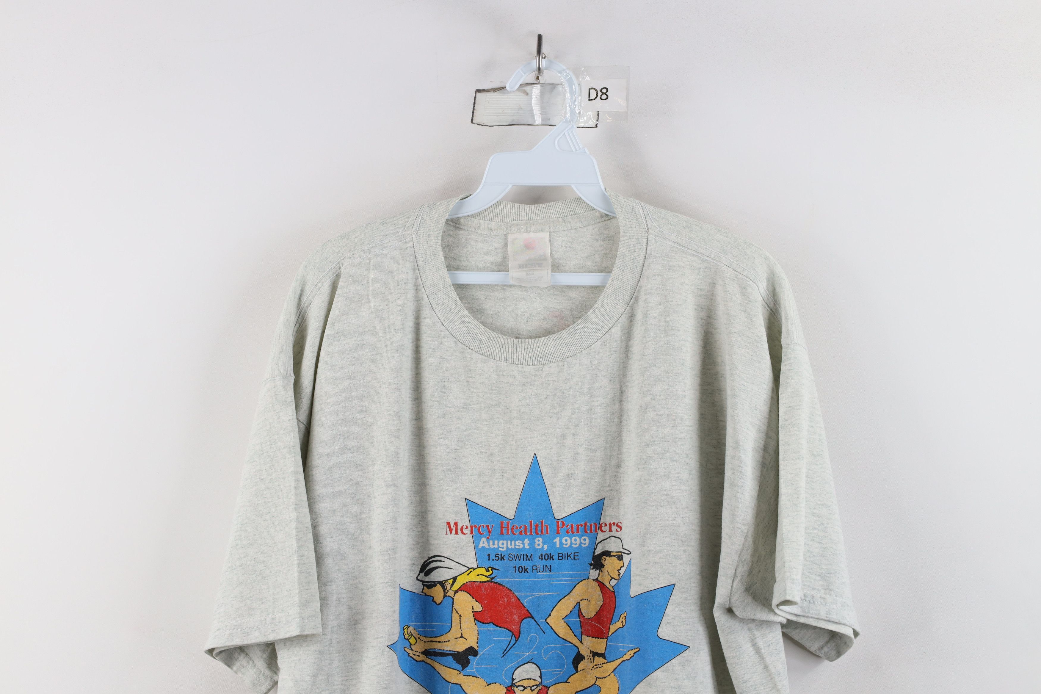 Vintage Vintage 90s Streetwear Spell Out Sylvania Triathlon T-Shirt Size US XL / EU 56 / 4 - 2 Thumbnail