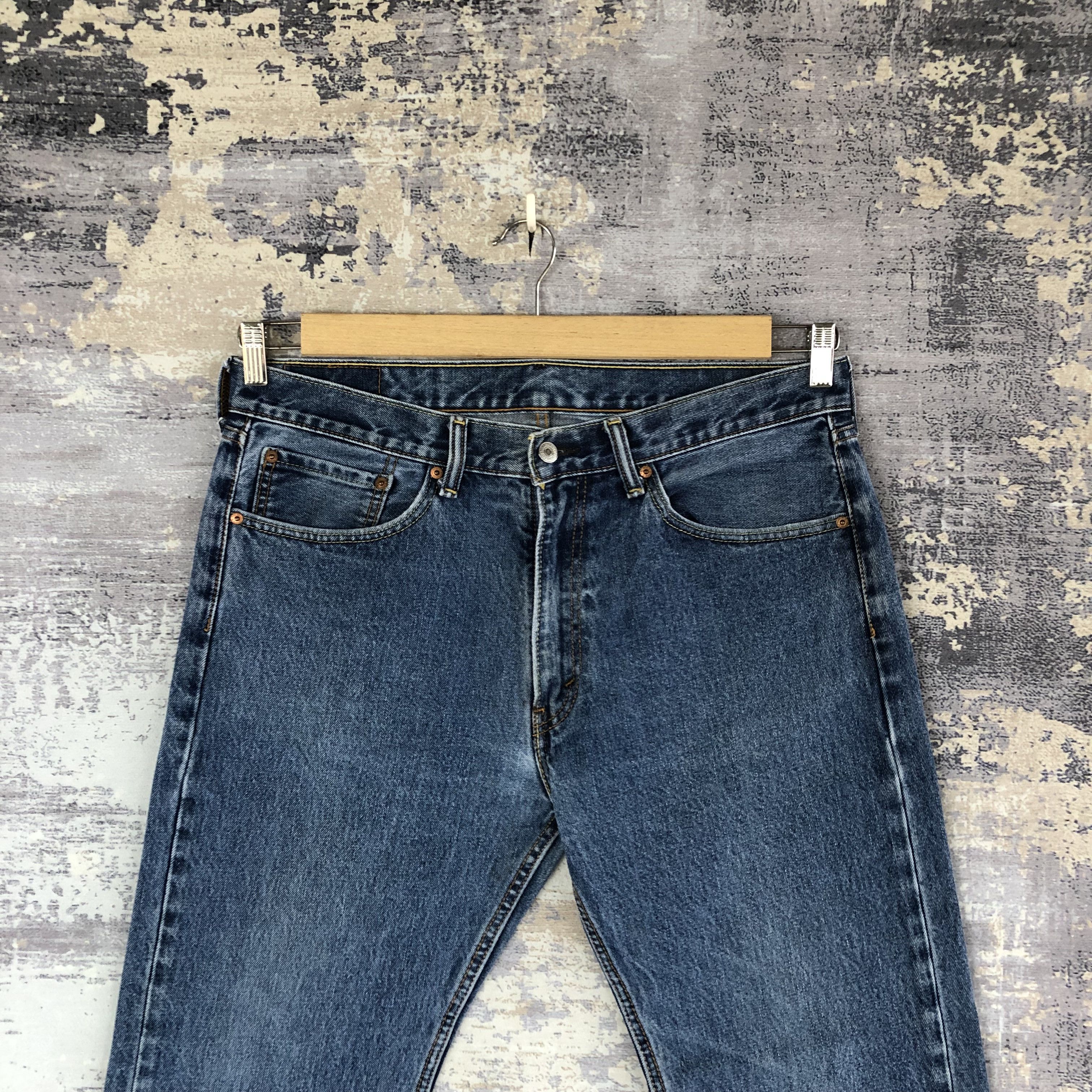 Levi's Vintage 90's Levis 505 Faded Jeans Levi's Stone Wash Denim Size US 36 / EU 52 - 3 Thumbnail