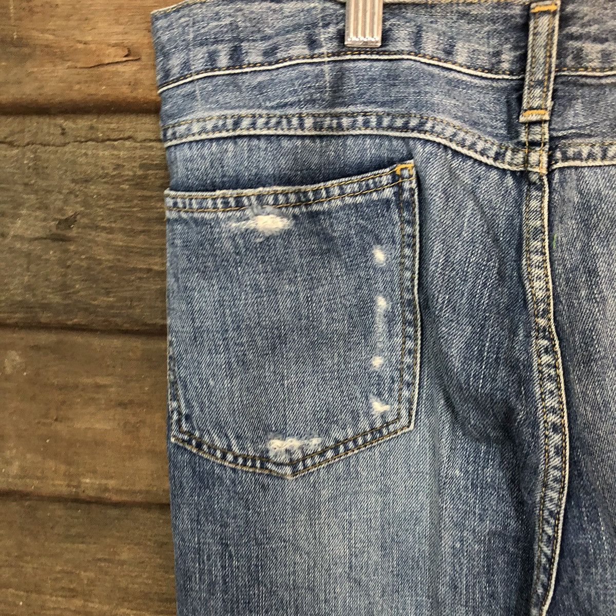 Japanese Brand Mausonde Reefur ripped distressed Blue Denim Pants #7382 Size 30" / US 8 / IT 44 - 16 Thumbnail
