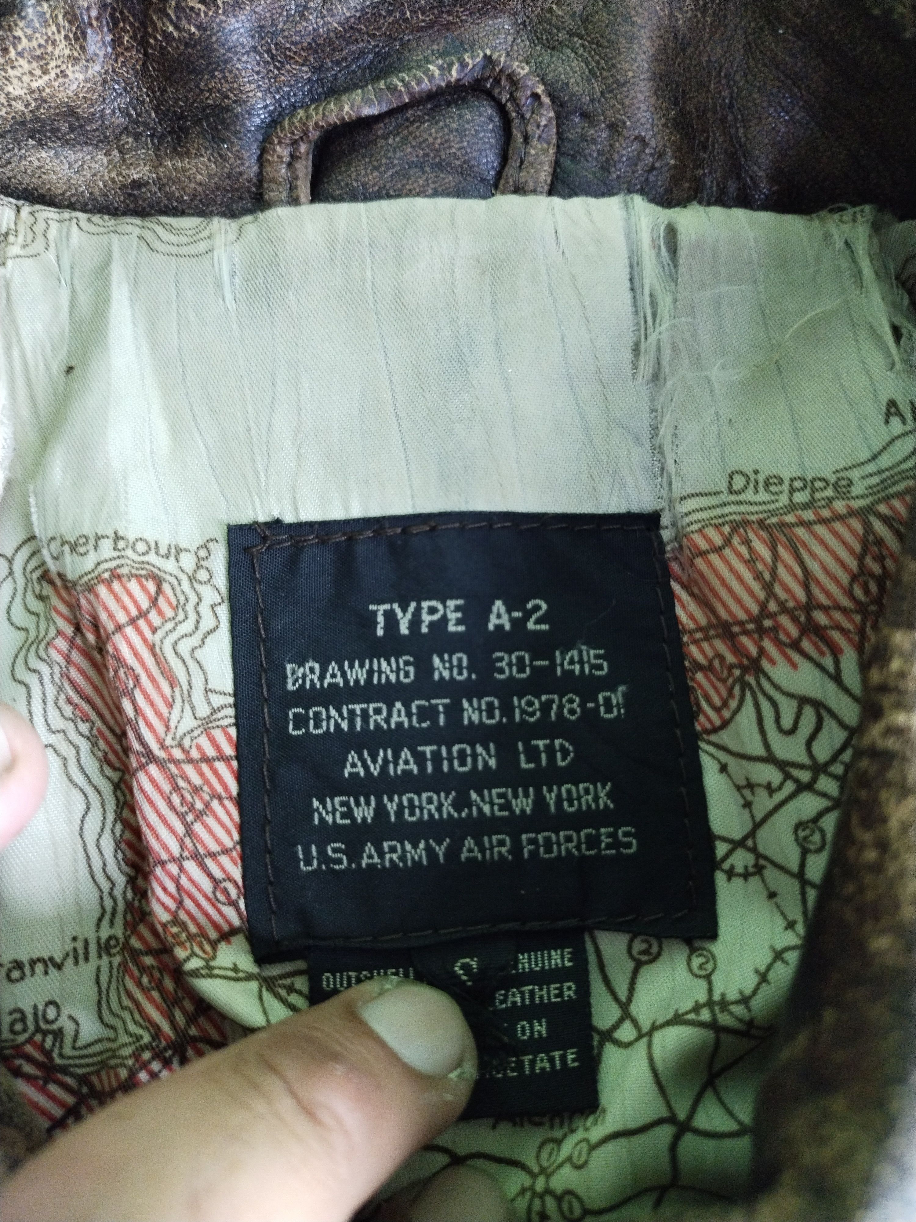 Leather Vtg Aviation Type A-2 Aviation Air Command Leather Jacket Size US M / EU 48-50 / 2 - 18 Thumbnail