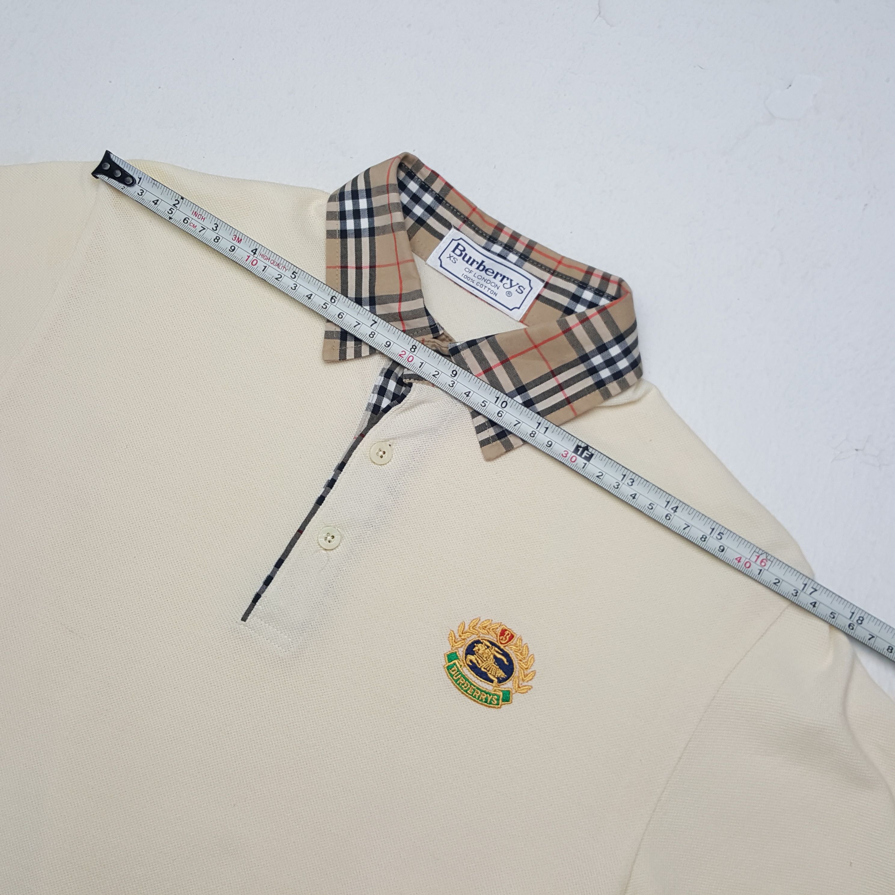 Burberry × Vintage Vintage Burberry London Nova Check Polos Shirt Size US XS / EU 42 / 0 - 5 Thumbnail